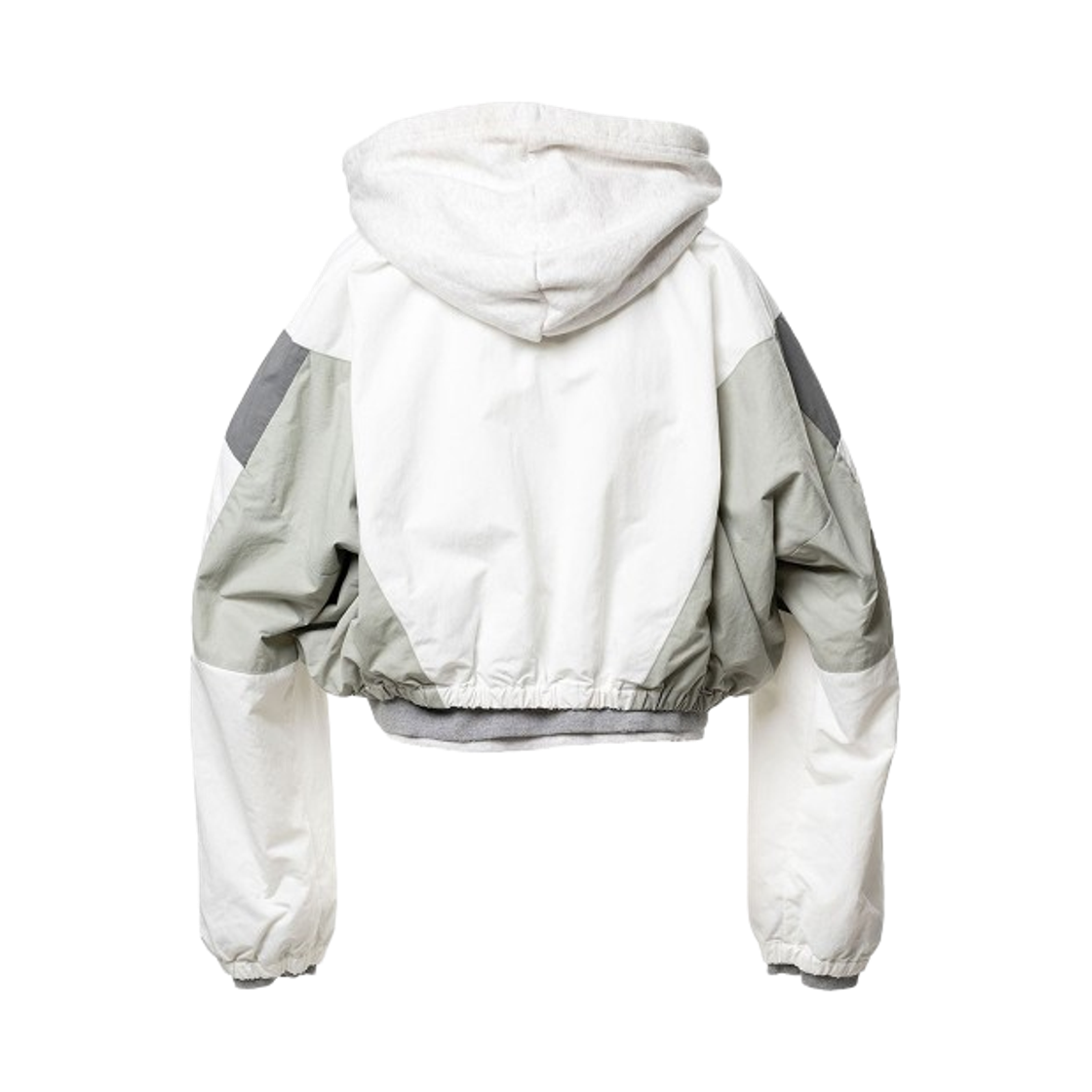 (W) 메종 미하라 야스히로 트리플 레이어드 나일론 집업 자켓 화이트((W) Maison Mihara Yasuhiro Triple Layered Nylon Zip Up Jacket White) - 2