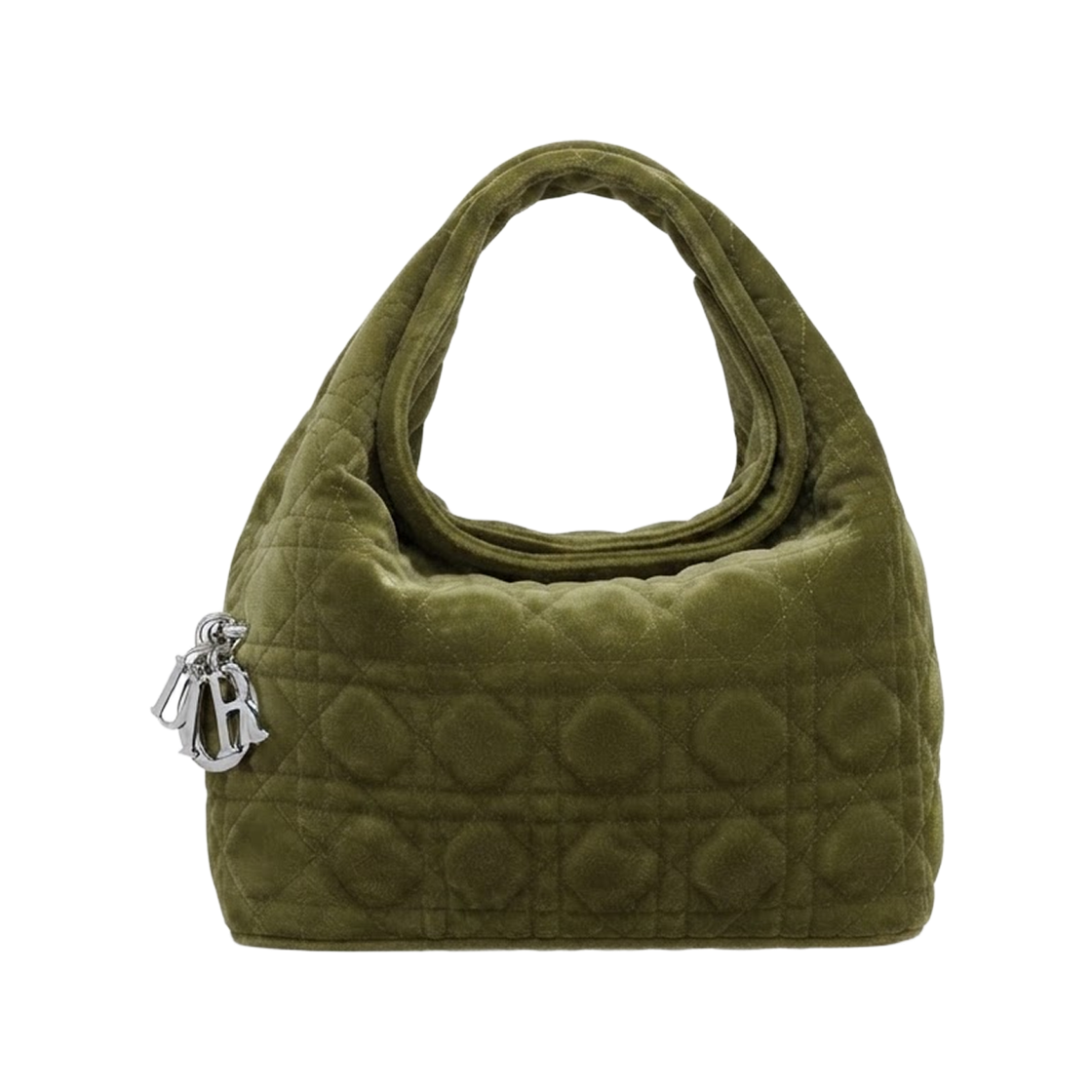 M2867PDUN-M18S Dior Small Dior Toujours Hobo Bag Cannage Suede Goatskin Khaki