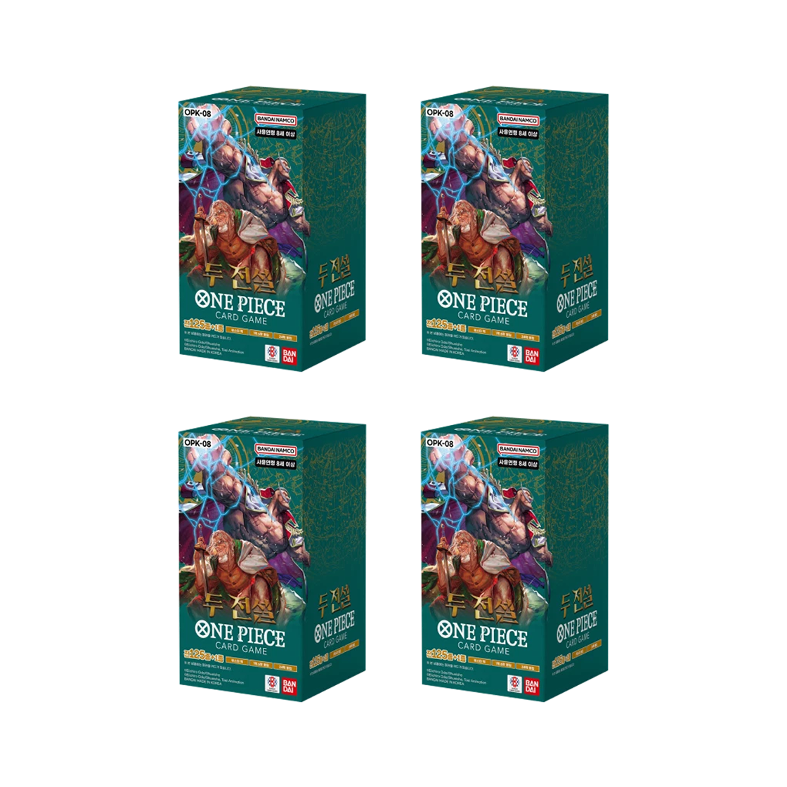 OPK-08 One Piece TCG OPK-08 Booster Pack Two Legends 4 Boxes (Pack of 96/Korean Ver.)
