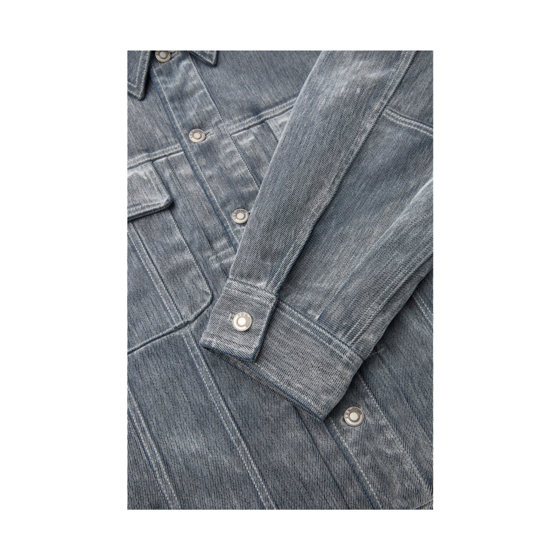 이로 루시드 벨벳 데님 트러커 자켓 그레이(Iro Lucide Velvet Denim Trucker Jacket Gray) - 6