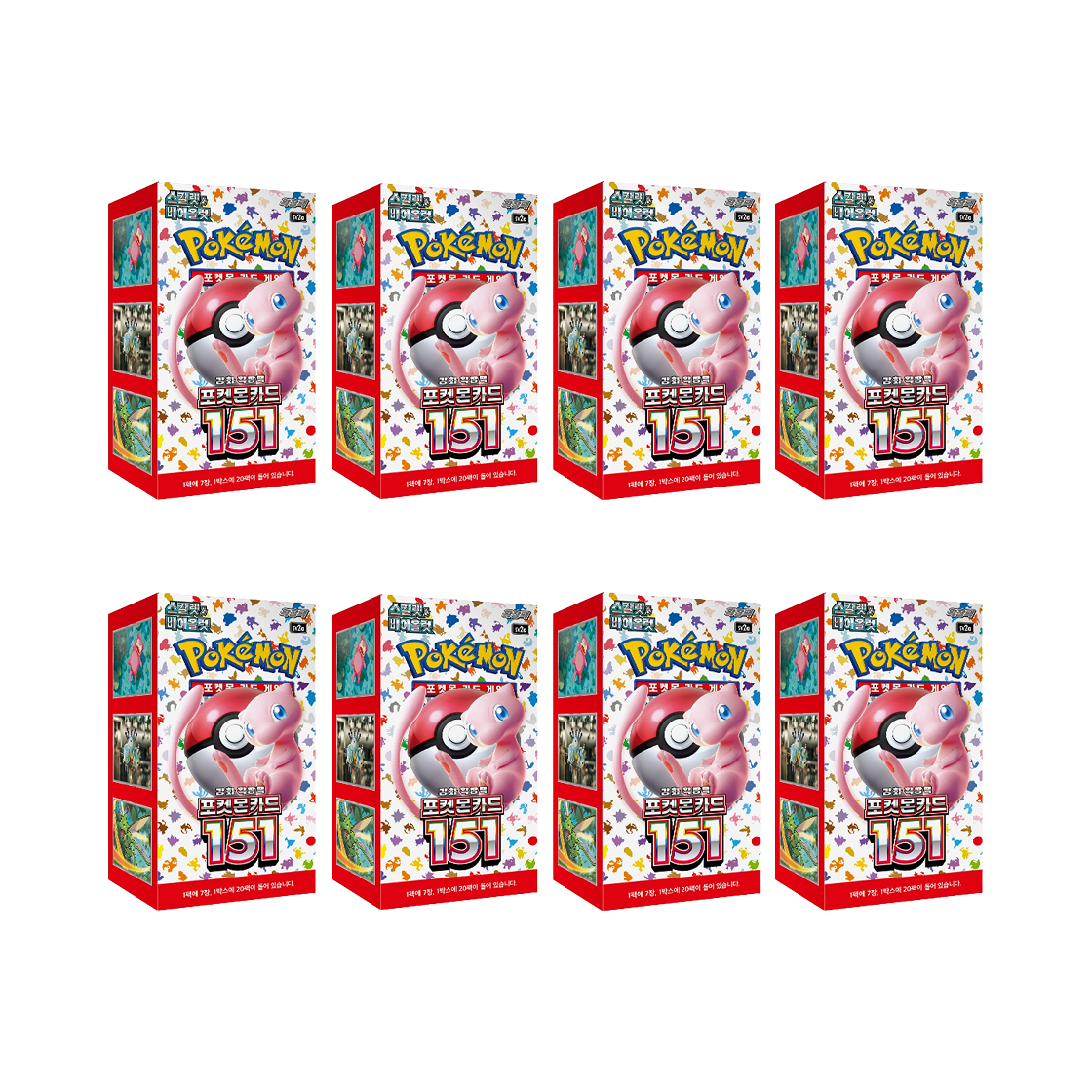 포켓몬 TCG 스칼렛 & 바이올렛 강화 확장팩 포켓몬 카드 151 4 박스 (80팩/한글판)(Pokemon TCG Scarlet & Violet Enhanced Expansion Pack Pokemon Card 151 4 Box (Pack of 80/Korean Ver.)) - 1