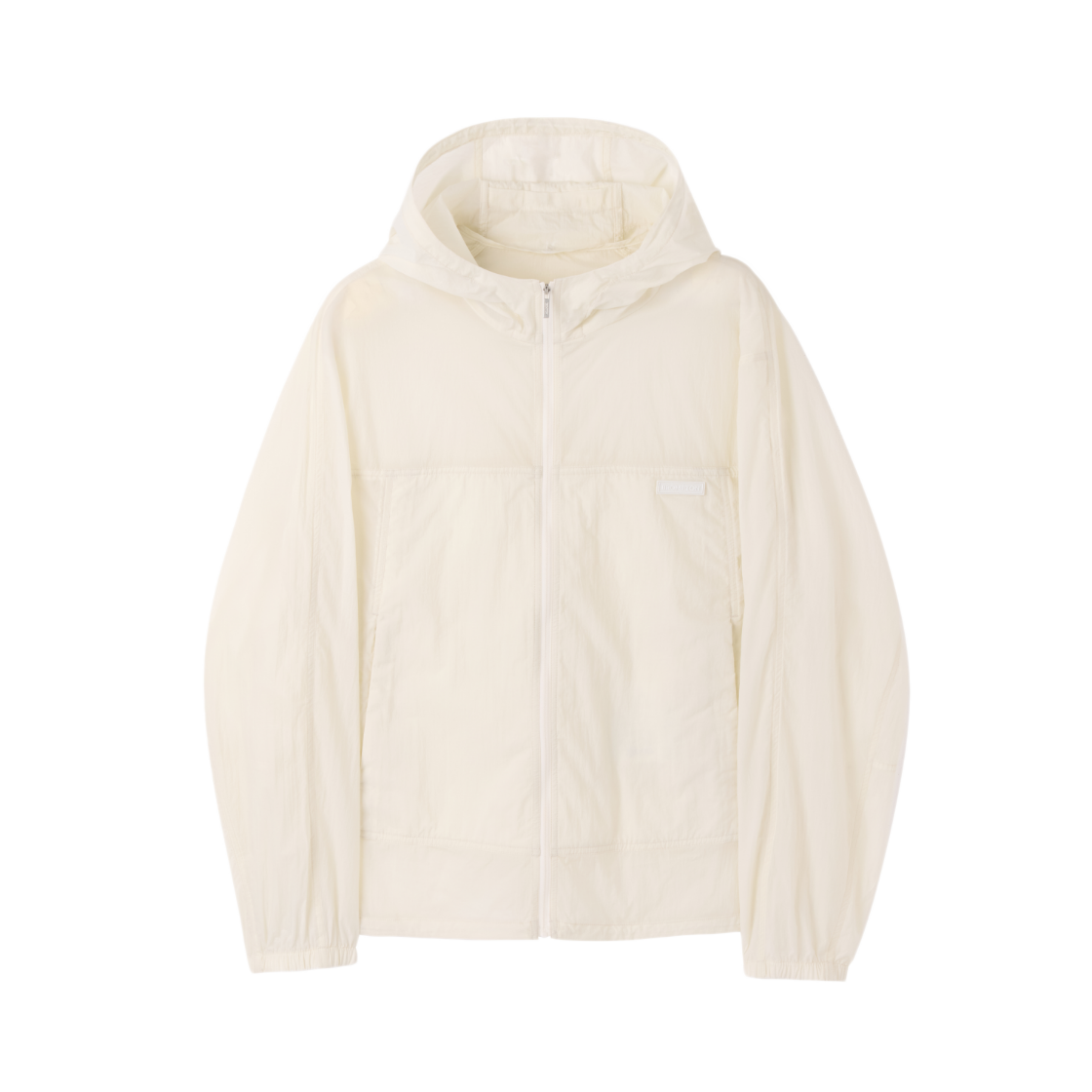 P262UJP130012 BROMPTON LONDON Lightweight Hooded Jumper Ivory