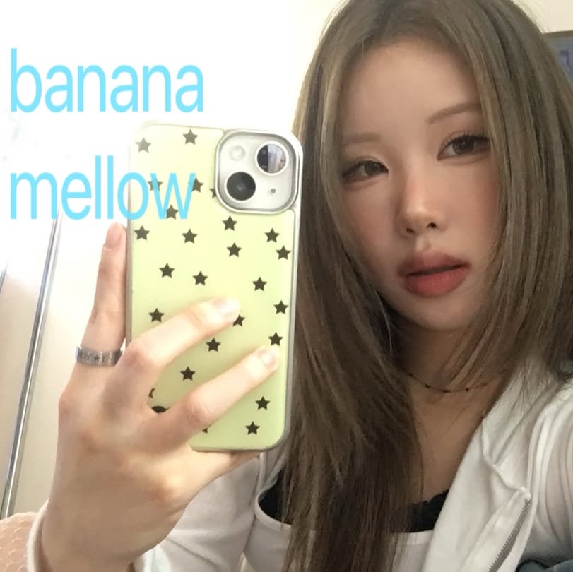 earpearp Banana Mellow Epoxy Bumper Case - Silver, earpearp Banana Mellow Pony MagSafe Card Wallet 착용 스타일 - 4