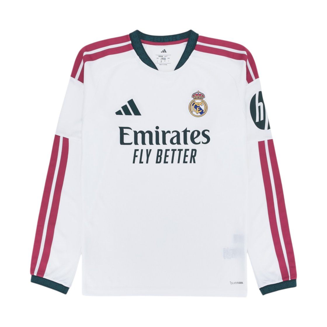 KC3952 Adidas Real Madrid 26/27 Long Sleeve Home Jersey White - KR Sizing (Non Marking Ver.)