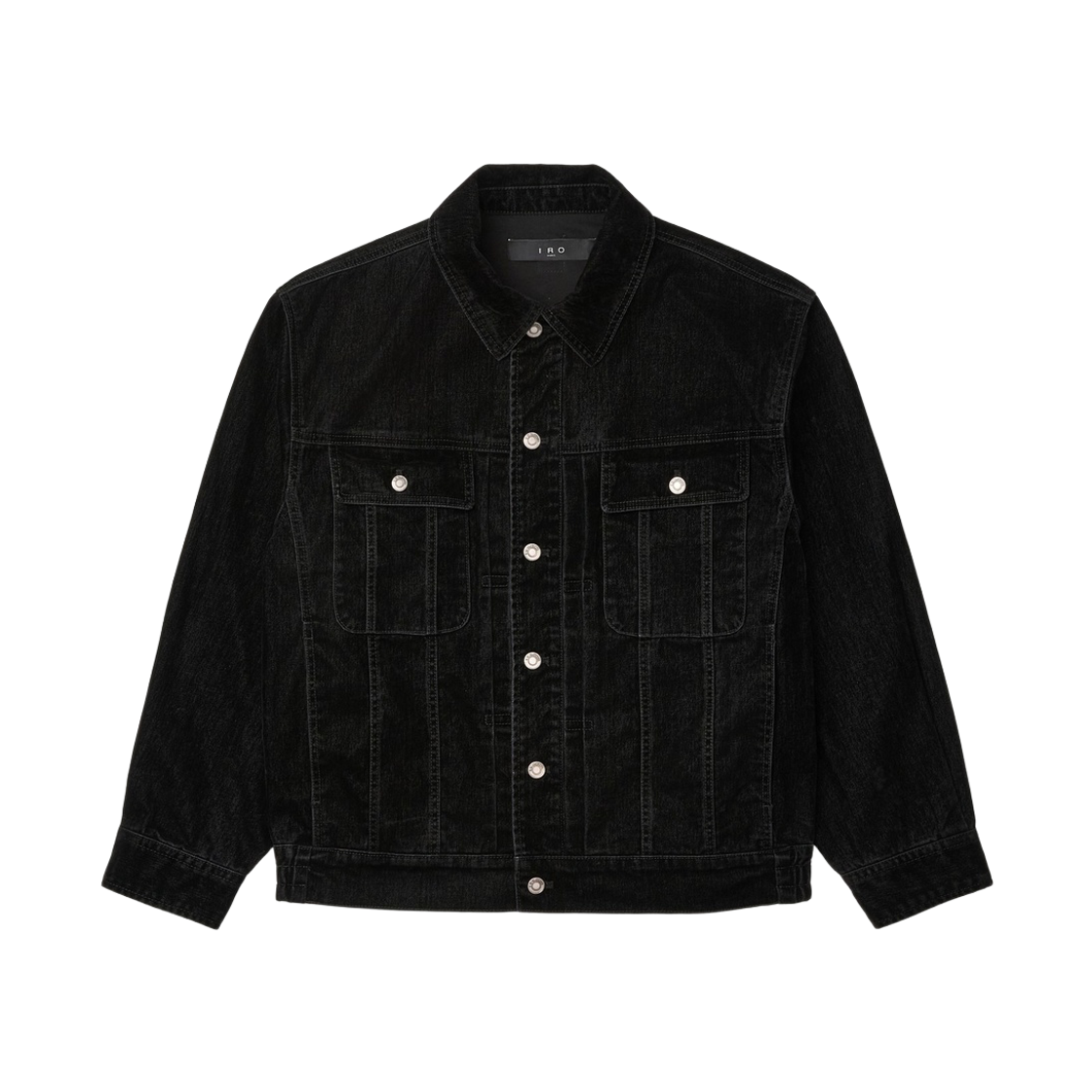 이로 루시드 벨벳 데님 트러커 자켓 블랙(Iro Lucide Velvet Denim Trucker Jacket Black)