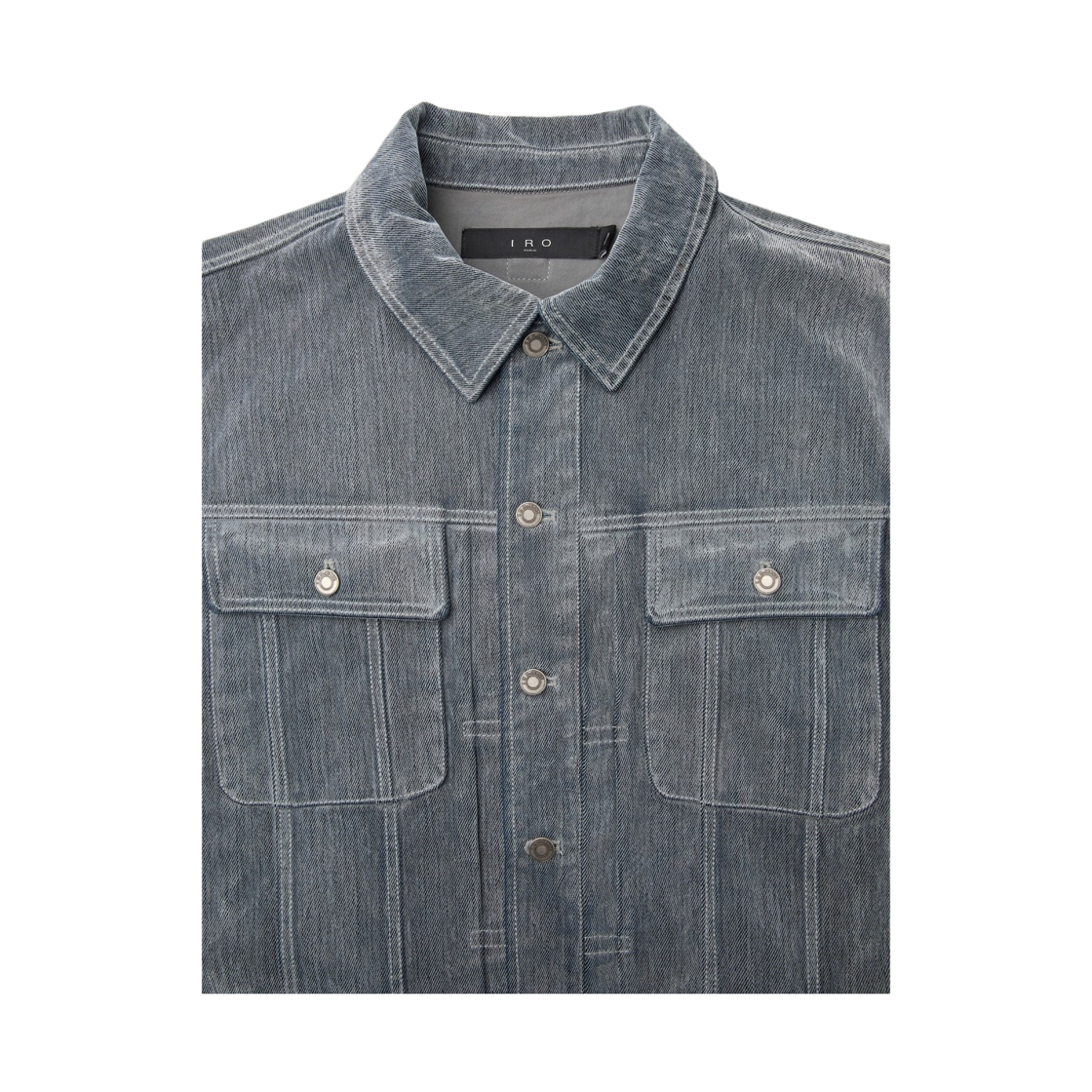 이로 루시드 벨벳 데님 트러커 자켓 그레이(Iro Lucide Velvet Denim Trucker Jacket Gray) - 4