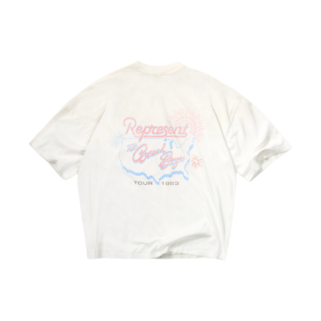 리프레젠트 x 비치 보이스 투어 티셔츠 워시드 에크루 - 26FW(Represent x Beach Boys Tour T-Shirt Washed Ecru - 26FW) - 2