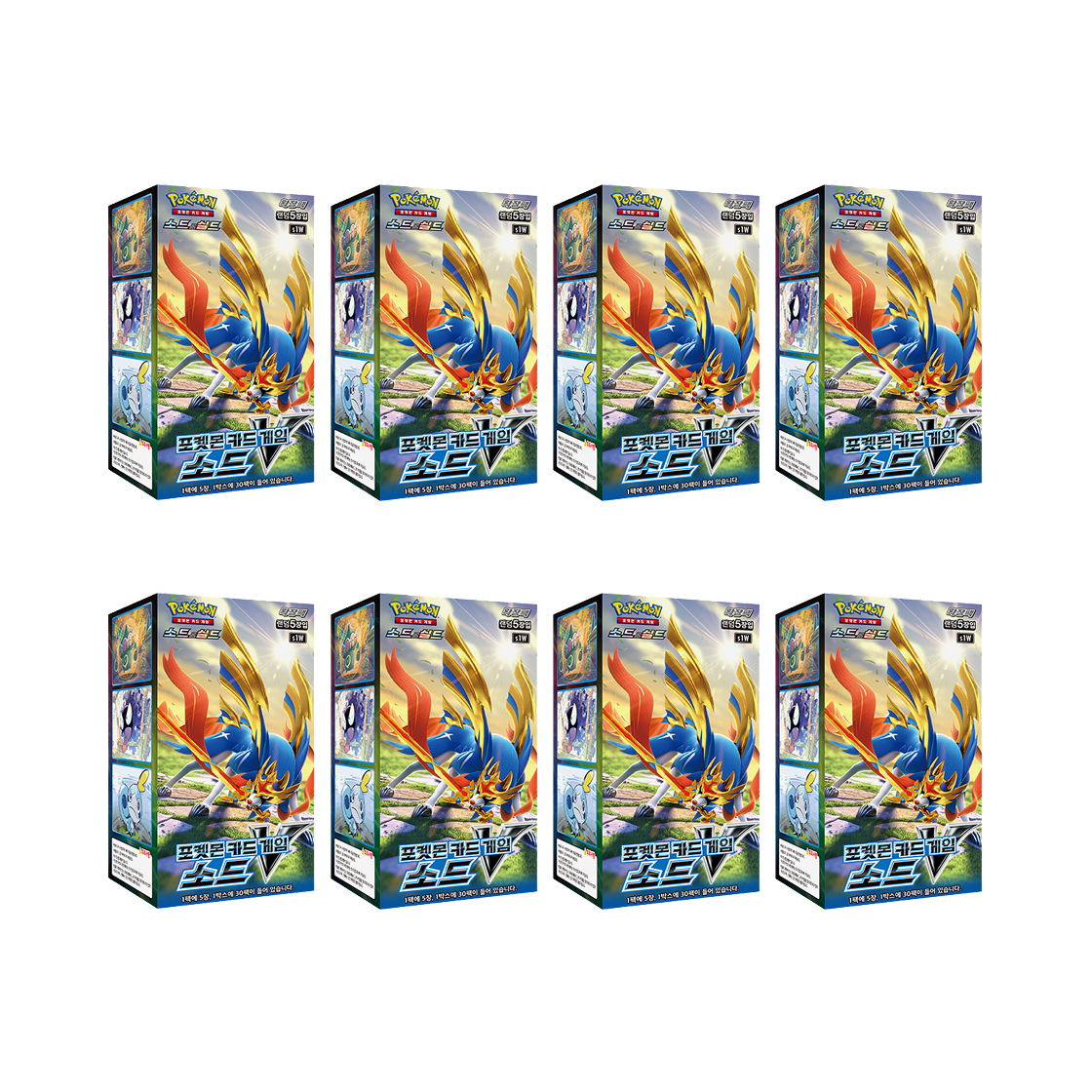 포켓몬 TCG 소드&실드 확장팩 소드V 8 박스 (240팩/한글판)(Pokemon TCG Sword & Shield Expansion Pack Sword V 8 Box (Pack of 240/Korean Ver.)) - 1