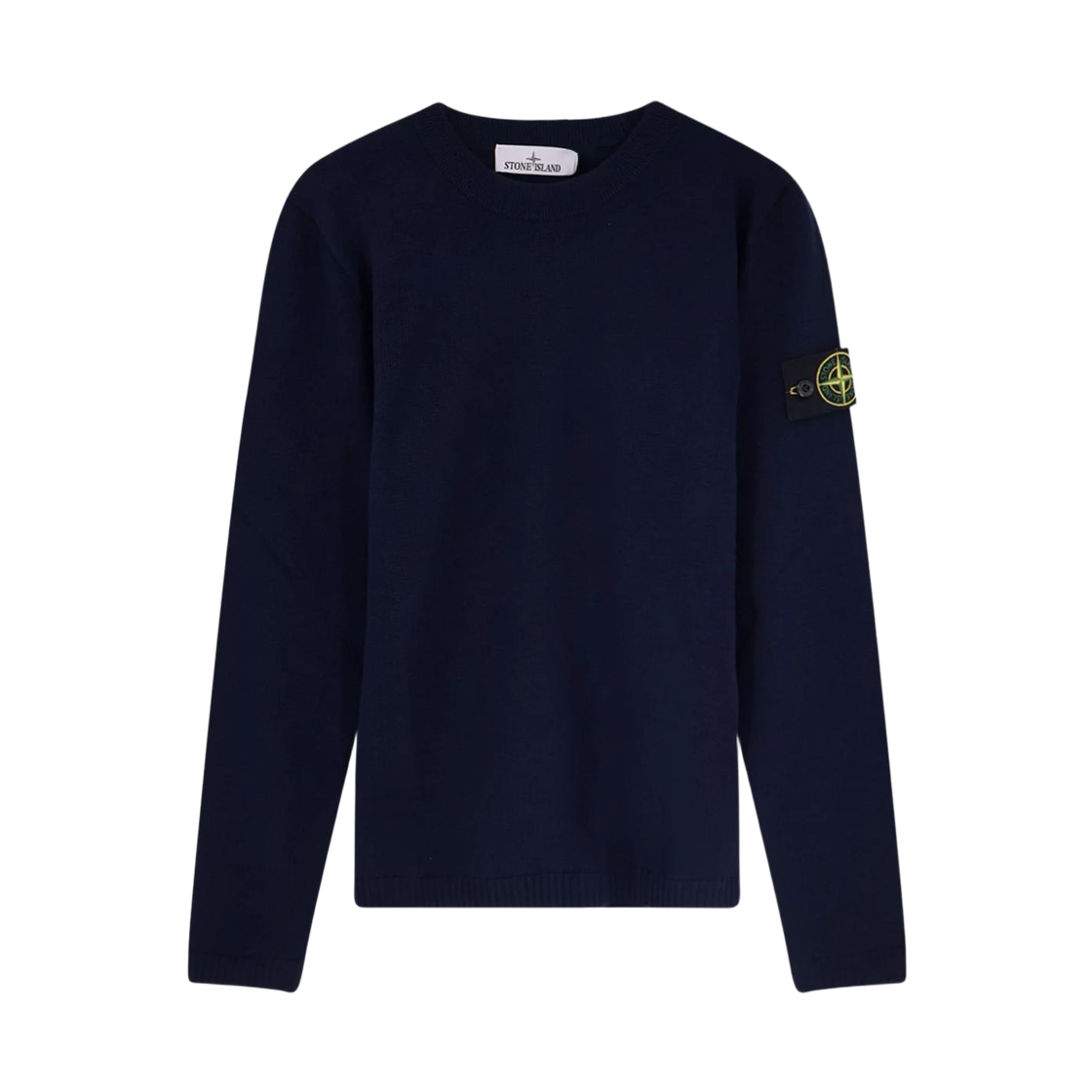 L1S1551000-23S01B2-V0020 Stone Island 5100023 Micro Stitch Soft Organic Cotton Loose-Fit Crewneck Jumper Navy Blue - 26SS