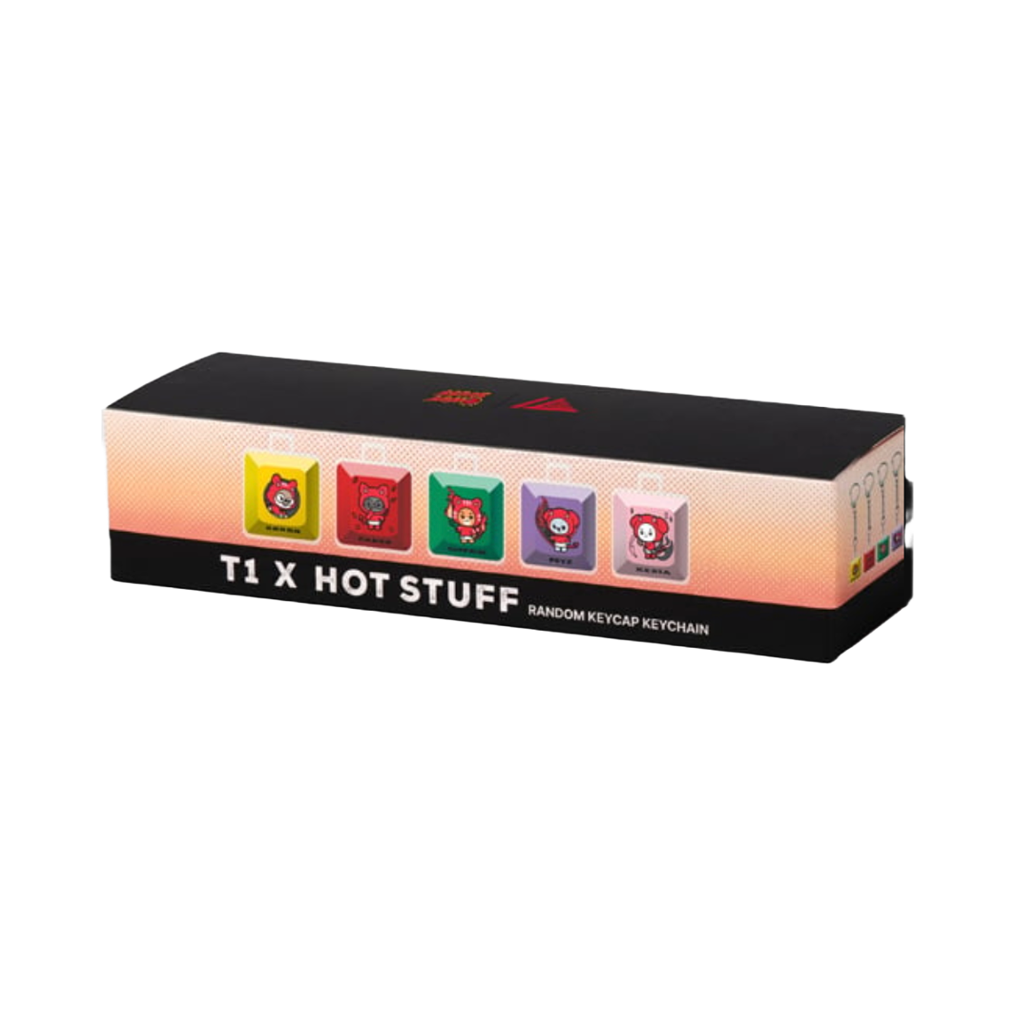 - T1 x Hot Stuff Keycap Keychain Sealed Case (5 Blind Boxes)