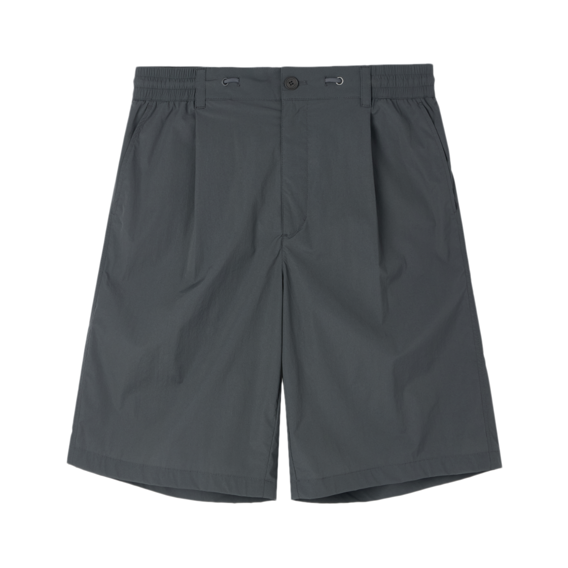 P262MHP183312 BROMPTON LONDON Crease Shorts Greyish Khaki