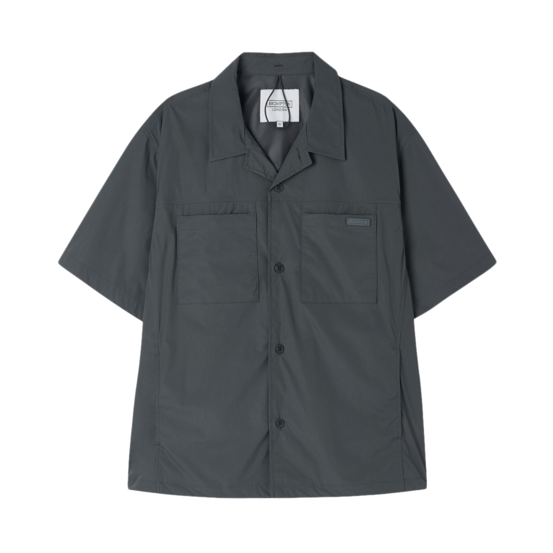P262MJK183312 BROMPTON LONDON Crease Half Sleeve Jacket Greyish Khaki