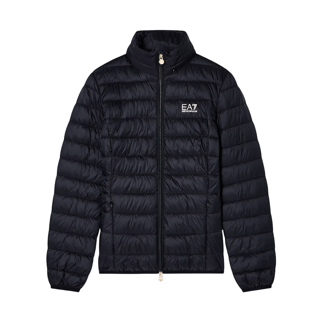 (W) EA7 코어 레이디 라이트웨이트 나일론 패딩 자켓 블랙((W) EA7 Core Lady Lightweight Nylon Padded Jacket Black) - 1