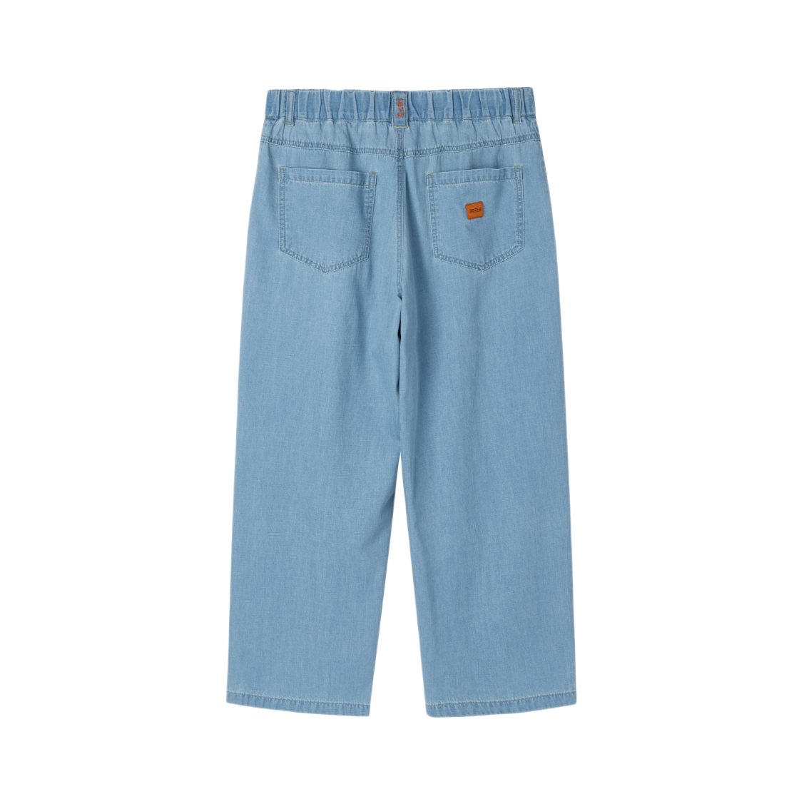 브롬톤 런던 하프 밴딩 원턱 데님 트라우저 라이트 블루(BROMPTON LONDON Half Banding One Tuck Denim Trousers L Blue) - 2