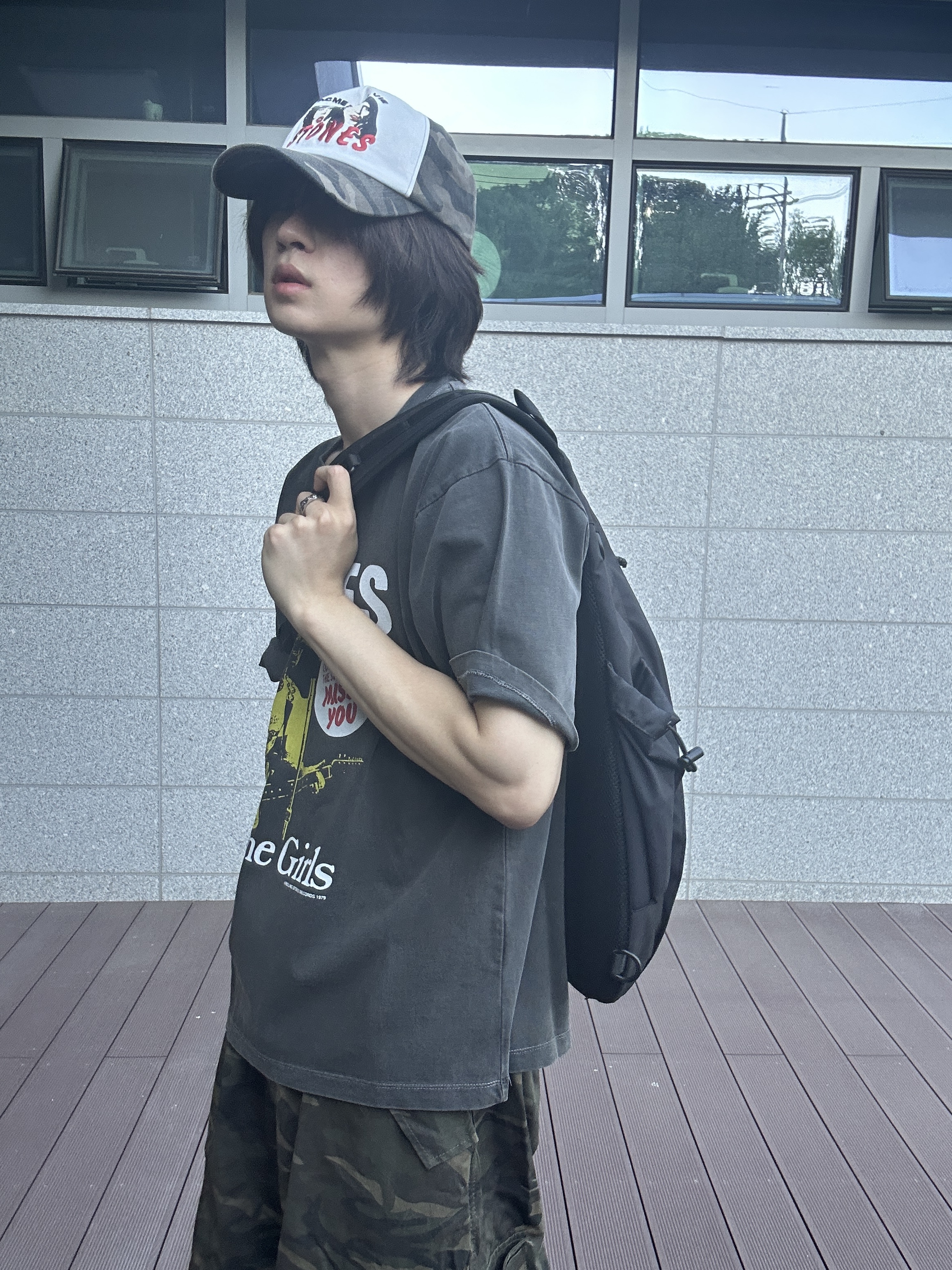Honda Motorcycle Sling Bag Black, Apple AirPods Max Lightning Silver (Korean Ver.) 착용 스타일 - 1