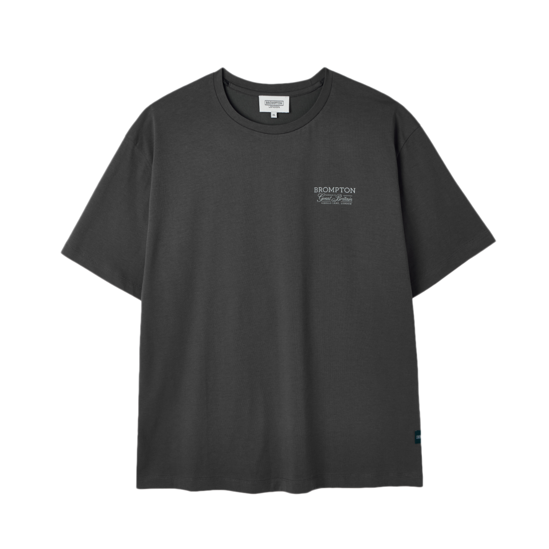 P262UTS151194 BROMPTON LONDON Brompton Lettering Half Sleeve T-Shirt C Grey
