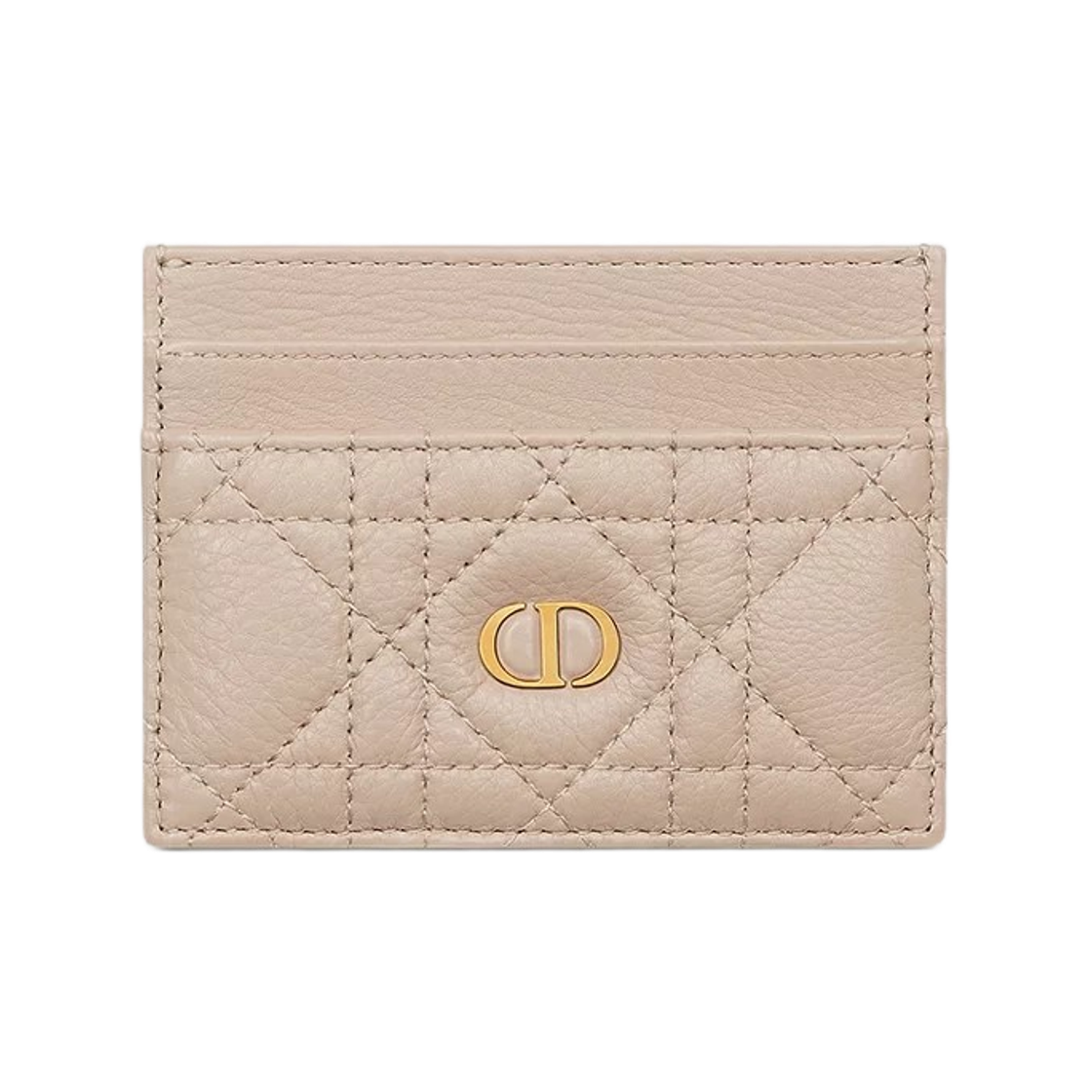 S5130UWHC-M51U Dior Caro Freesia Card Holder Powder Beige
