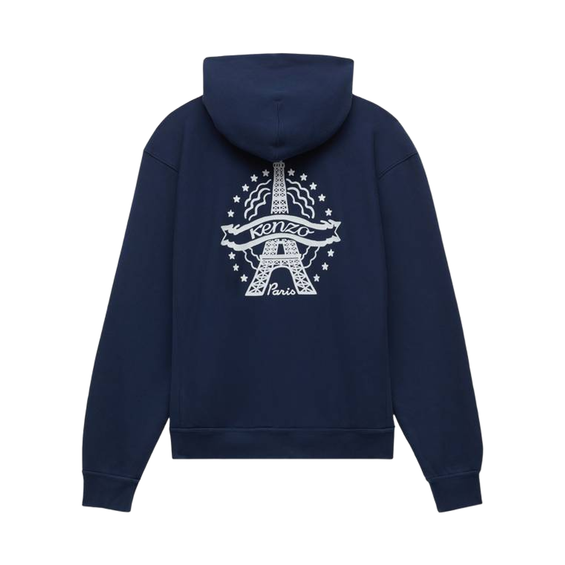 겐조 에펠 타워 코튼 후드 블루 블랙(Kenzo Eiffel Tower Hoodie in Cotton Blue Black) - 2