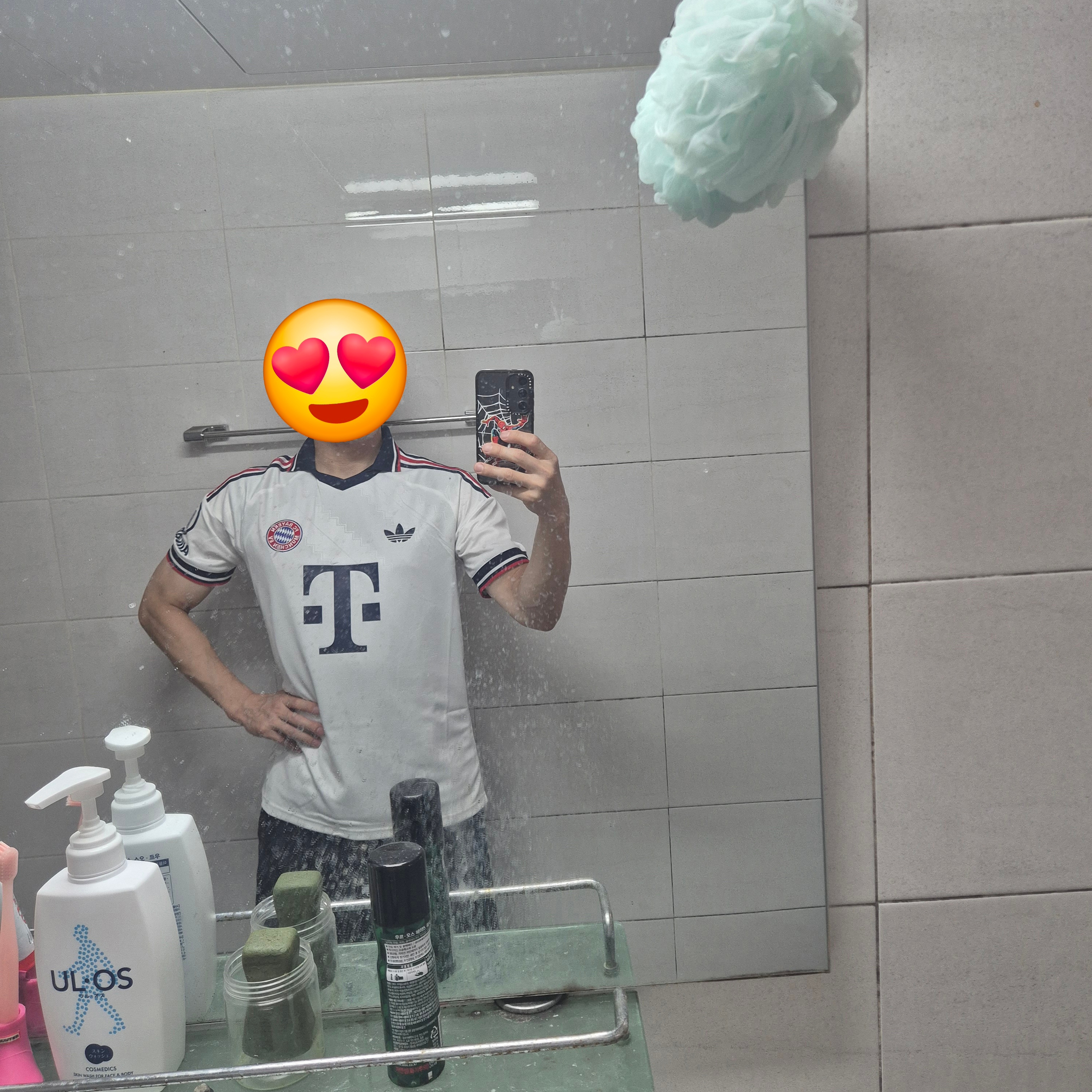 Adidas FC Bayern Munchen 2026/27 Away Jersey White - KR Sizing (Non Marking Ver.) 착용 스타일