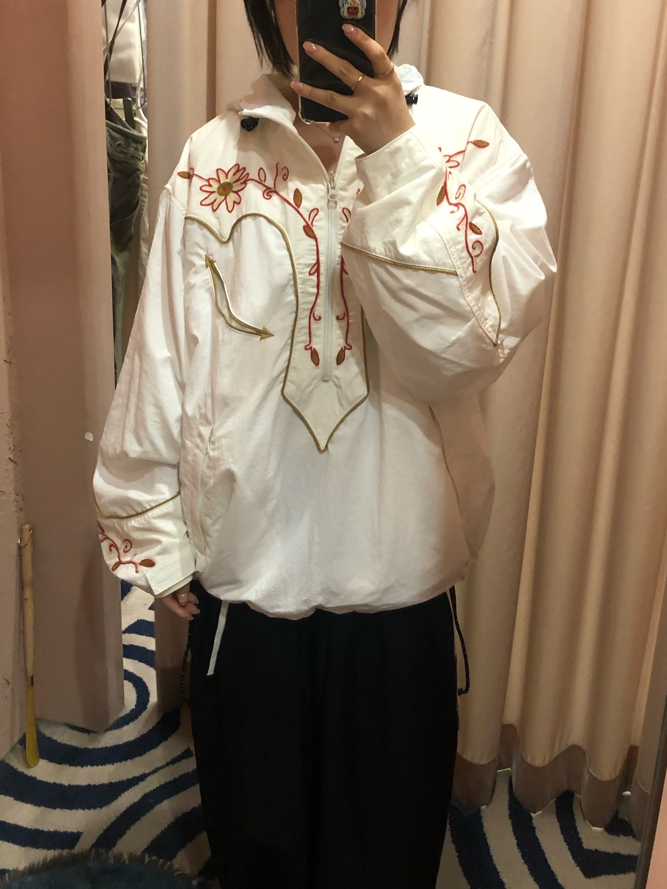 Kapital Nylon Taffeta Tennessee Cornflower Parka White 착용 스타일