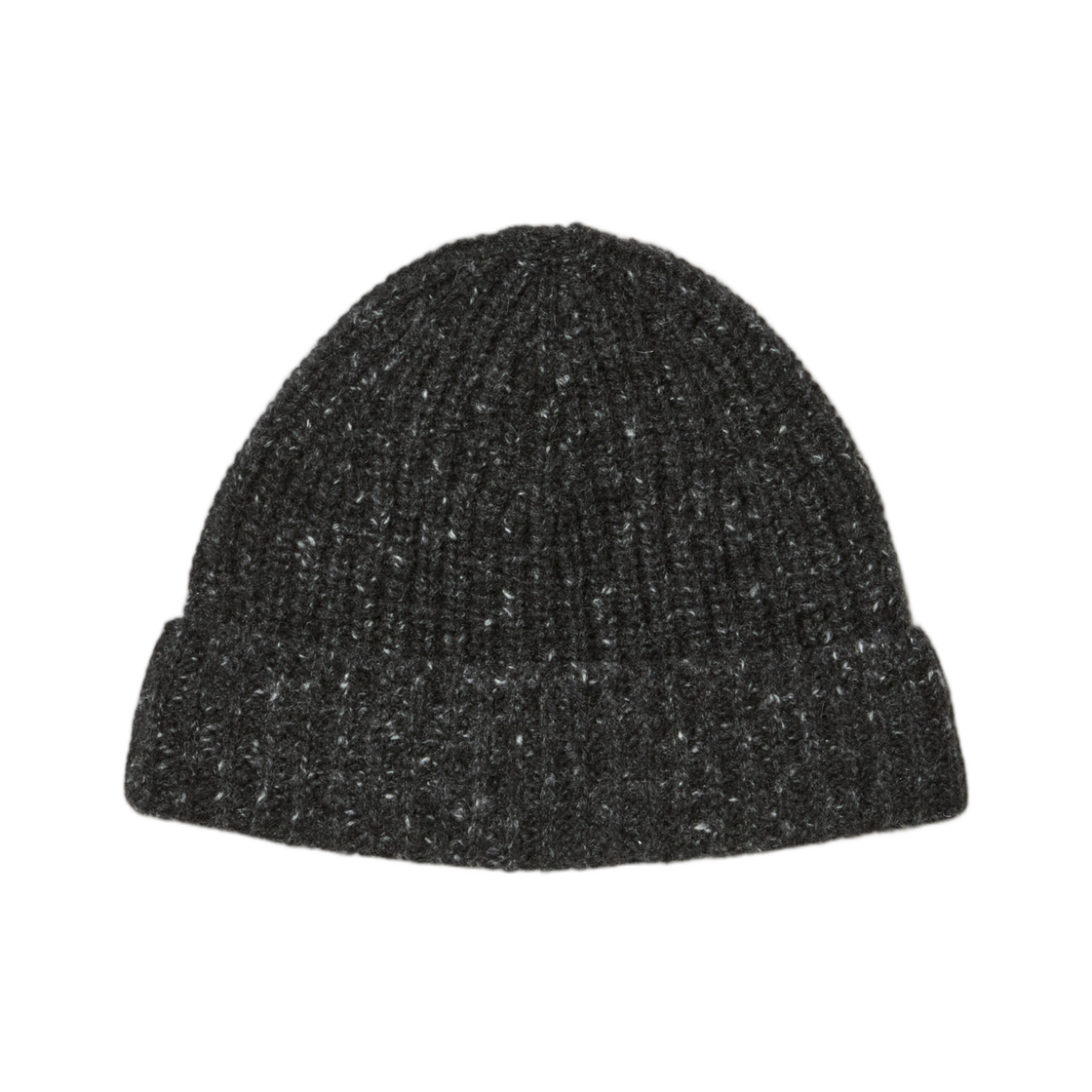오라리 캐시미어 넵 니트 캡 믹스 블랙(Auralee Cashmere Nep Knit Cap Mix Black)