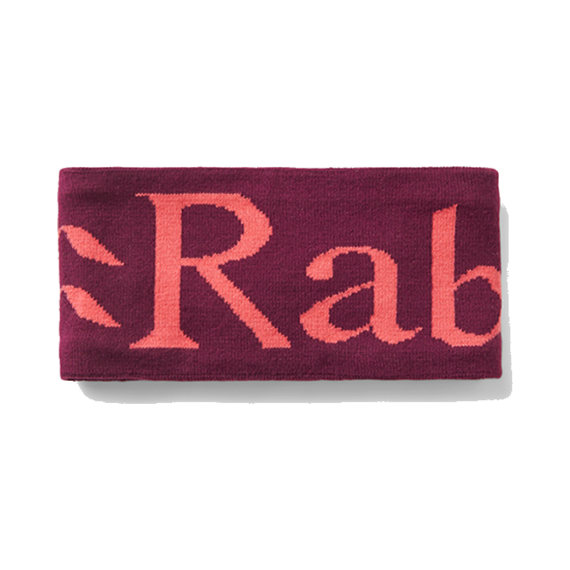 RABQAB400MLHONE Rab Knitted Logo Headband Mulberry Hibiscus