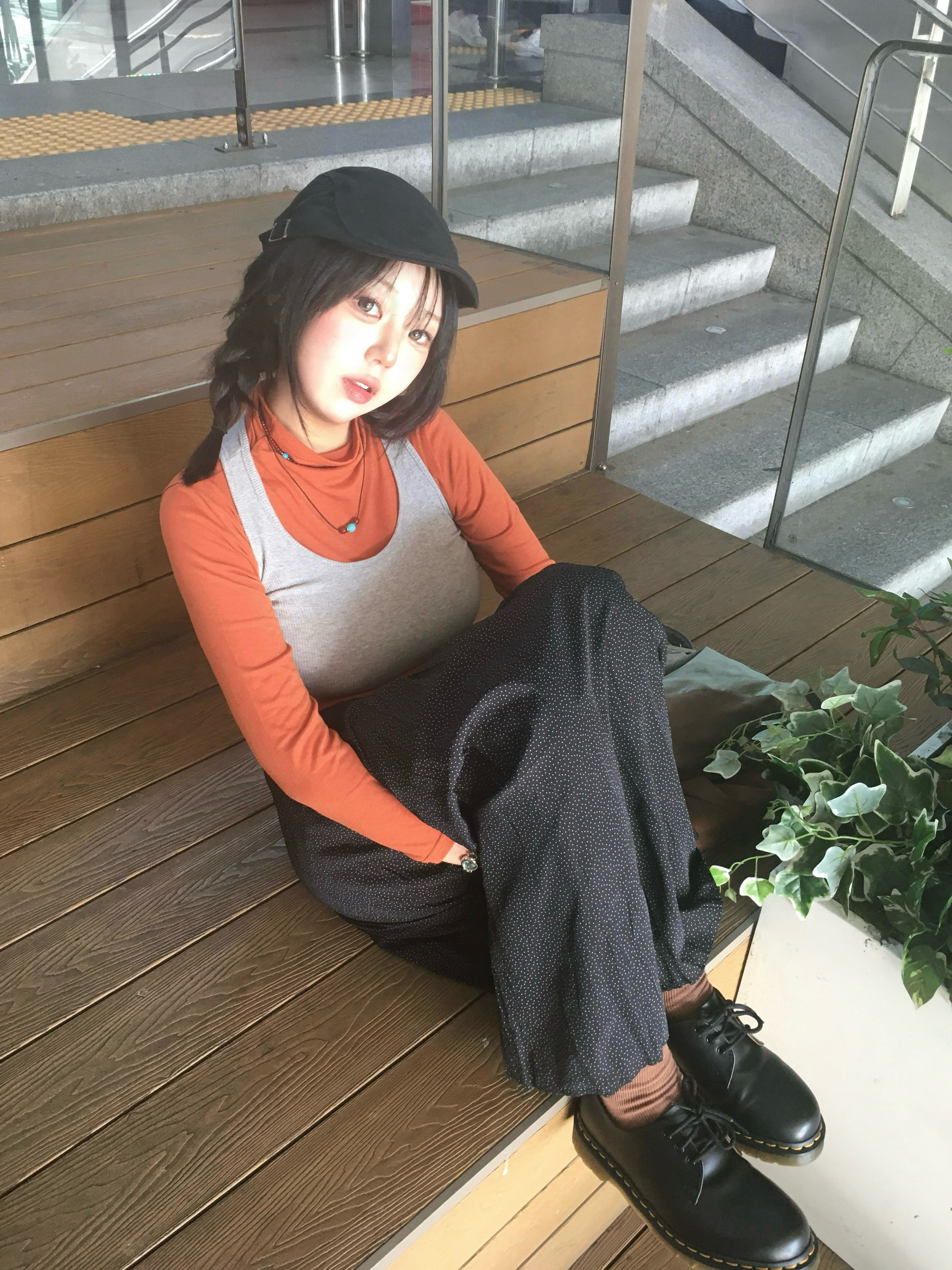 Dr. Martens 1461 Smooth Black 착용 스타일 - 1