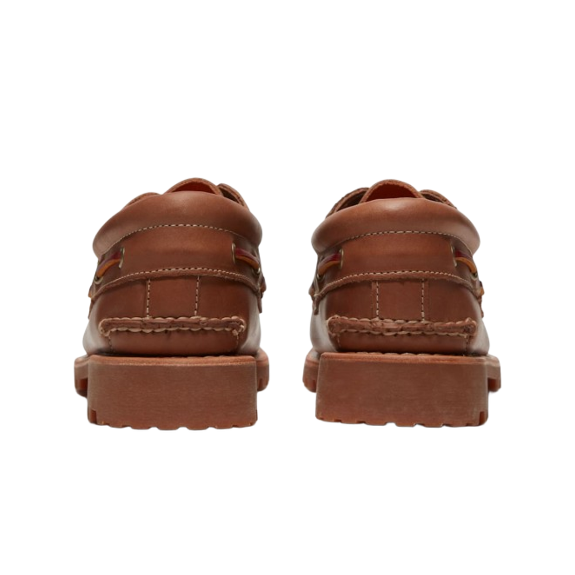 팀버랜드 어센틱 3 아이 러그 보트 슈즈 미디움 브라운(Timberland Authentic 3-Eye Rug Boat Shoes Medium Brown) - 3