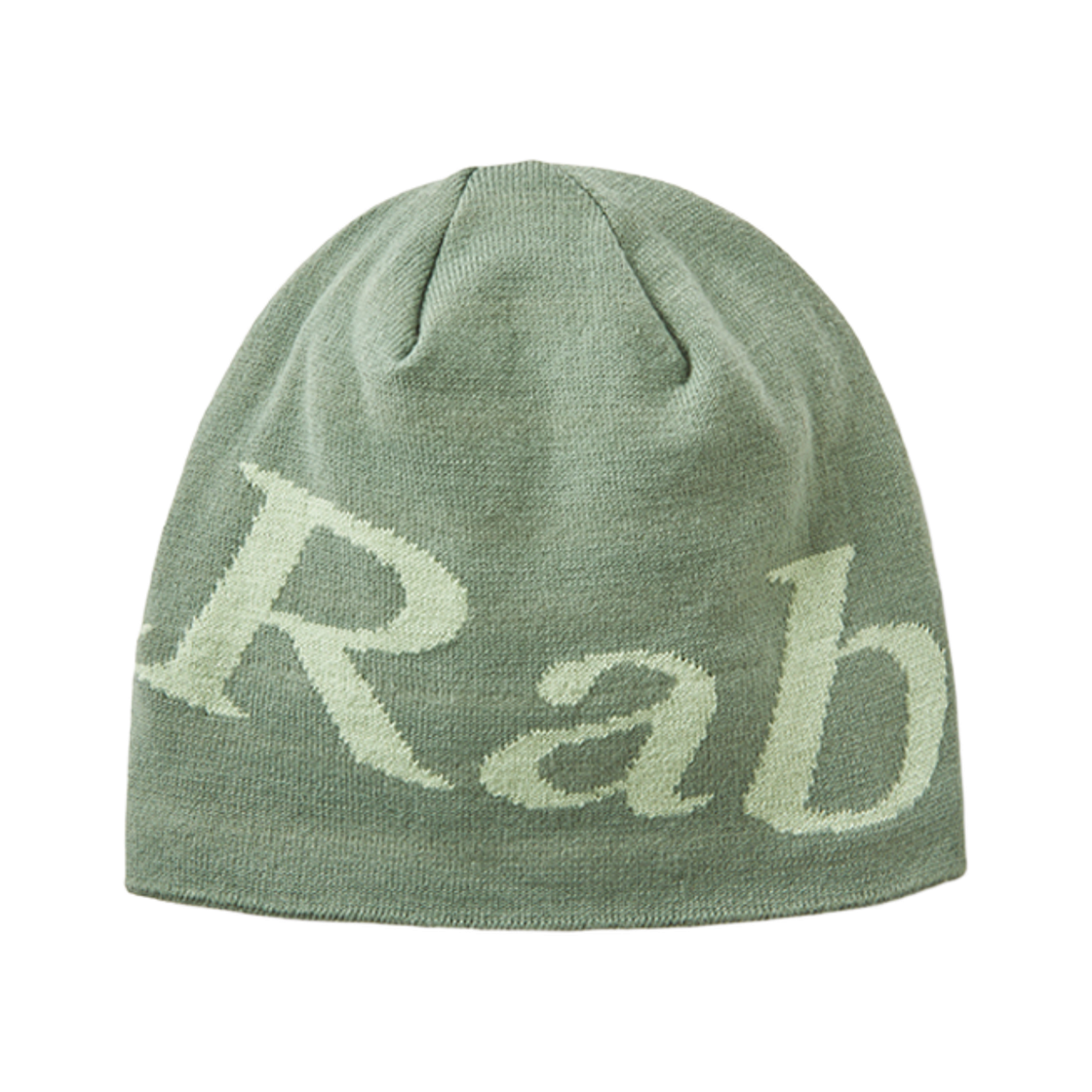 RABQAB390DFFONE Rab Logo Beanie Dark Fig Green Fig Green