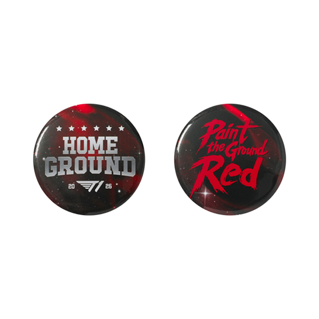 T1 홈 그라운드 핀 버튼 세트 (2개 세트)(T1 Home Ground Pin Button Set (Set of 2))