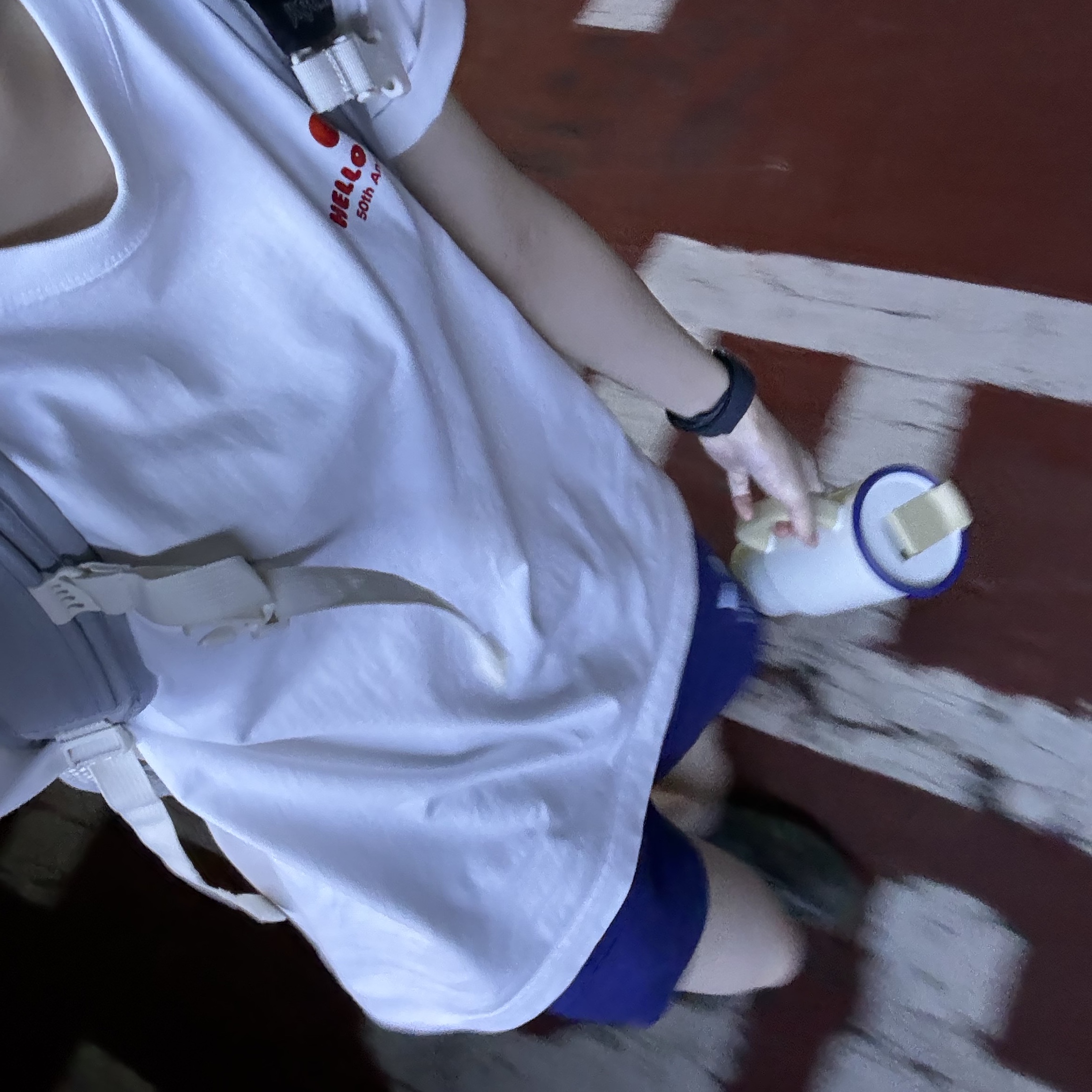 (W) Adidas Terry Shorts Dark Blue - KR Sizing 착용 스타일