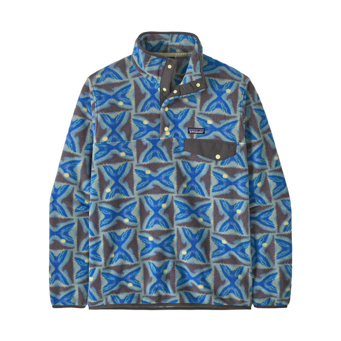 25551 Patagonia Lightweight Synchilla Snap-T Fleece Pullover Deep Freeze Forge Grey