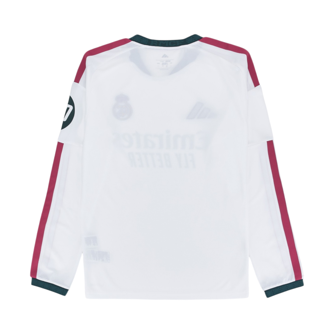 아디다스 레알 마드리드 26/27 롱슬리브 홈 저지 화이트 - KR 사이즈 (논 마킹 버전)(Adidas Real Madrid 26/27 Long Sleeve Home Jersey White - KR Sizing (Non Marking Ver.)) - 2