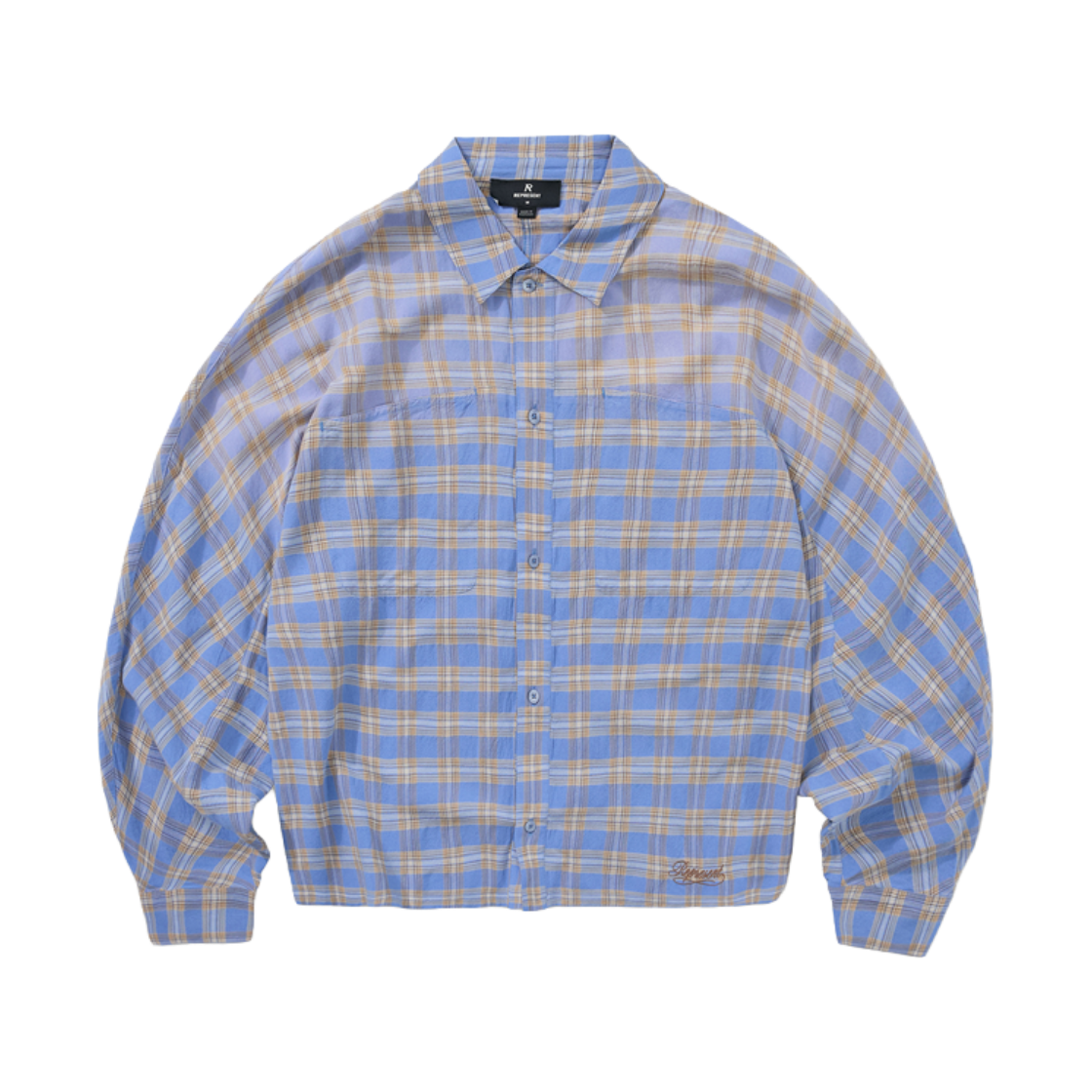 리프레젠트 산타모니카 플란넬 드리프트 블루 - 26FW(Represent Santa Monica Flannel Drift Blue - 26FW)