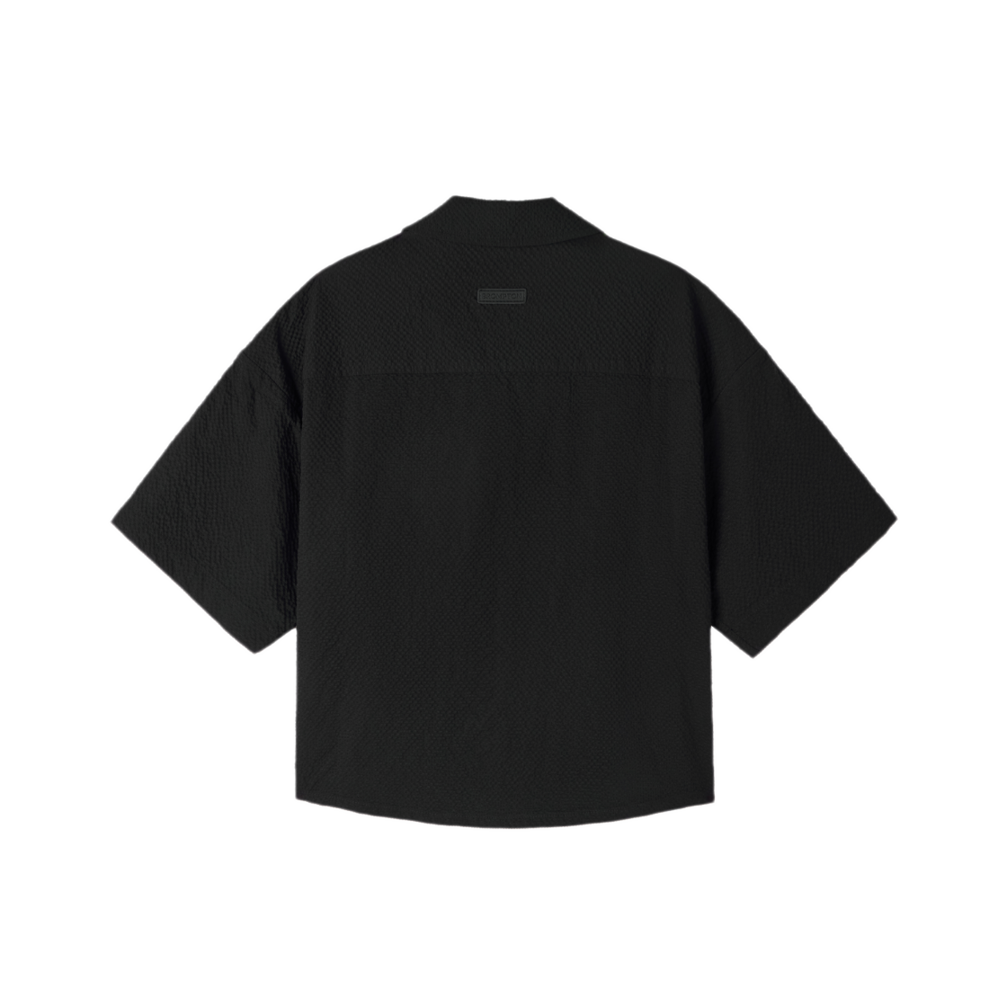 브롬톤 런던 우먼 시어서커 반팔 셔츠켓 블랙(BROMPTON LONDON W Seersucker Half Sleeve Shirtket Black) - 2