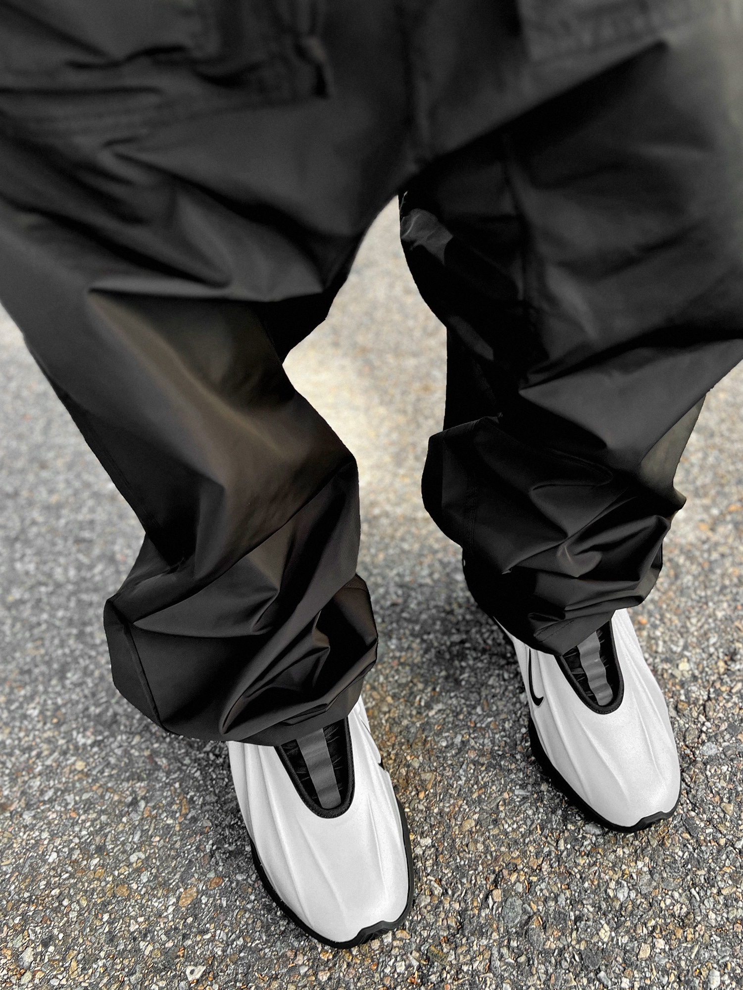 Nike G.T. Future EP Metallic Silver White 착용 스타일 - 1