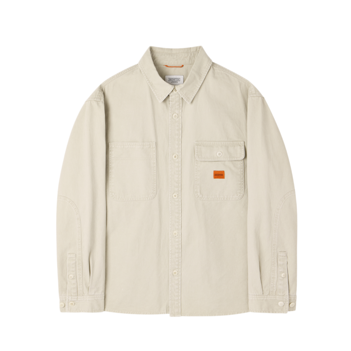 P261MSH401907 BROMPTON LONDON Denim Shirt Cream