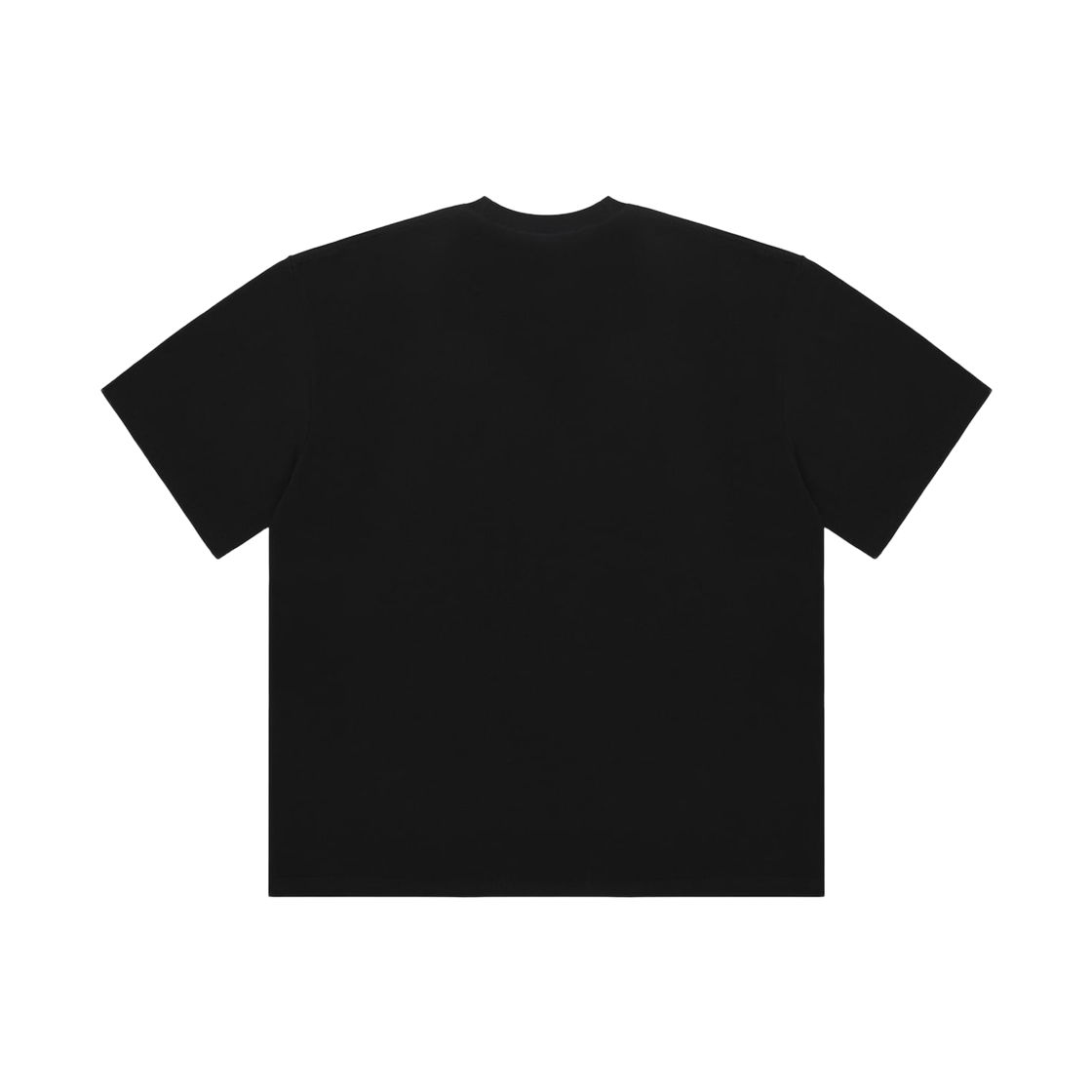 프리덤 아치로고 세미오버핏 티셔츠 블랙 화이트(FREEDOM Arch Logo Semiover Fit T-shirt black white) - 2