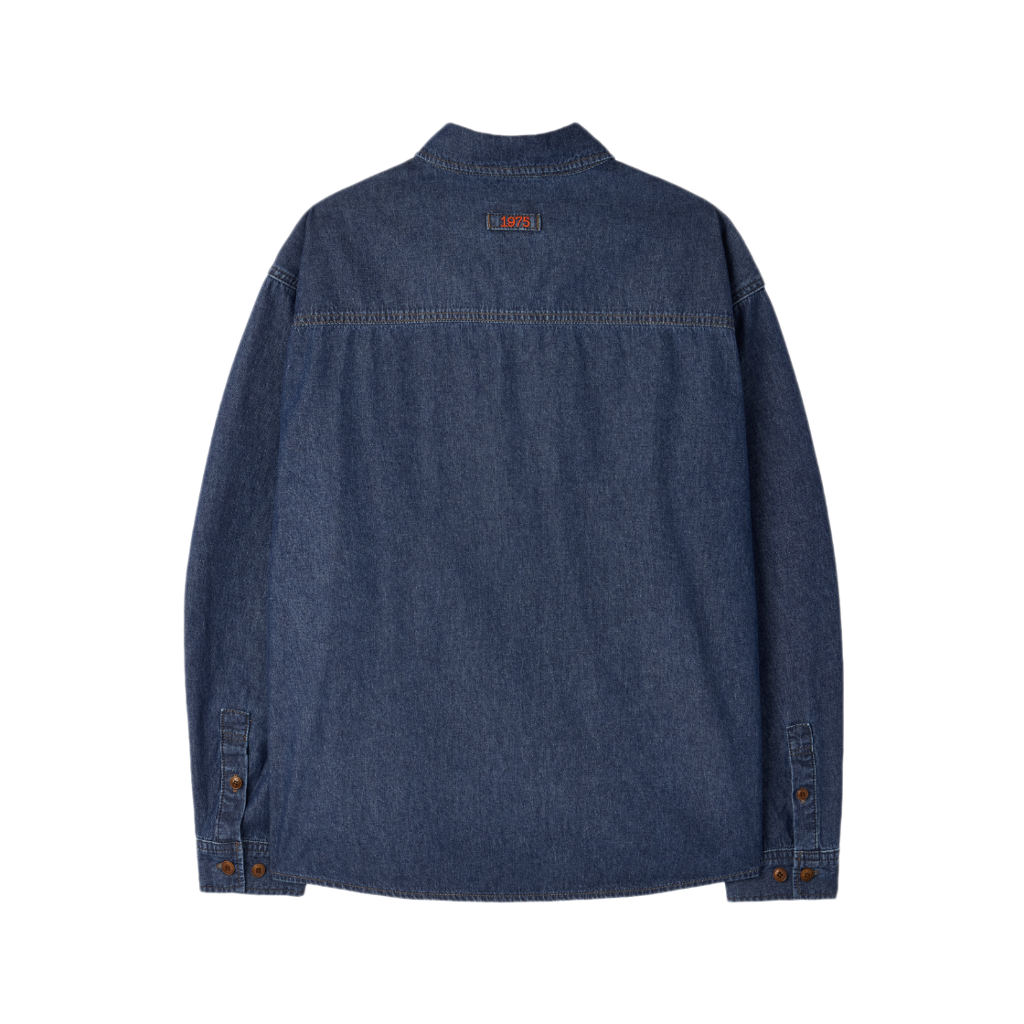 브롬톤 런던 엠브로이더리 데님 셔츠 미드 블루(BROMPTON LONDON Embroidery Denim Shirt M Blue) - 2