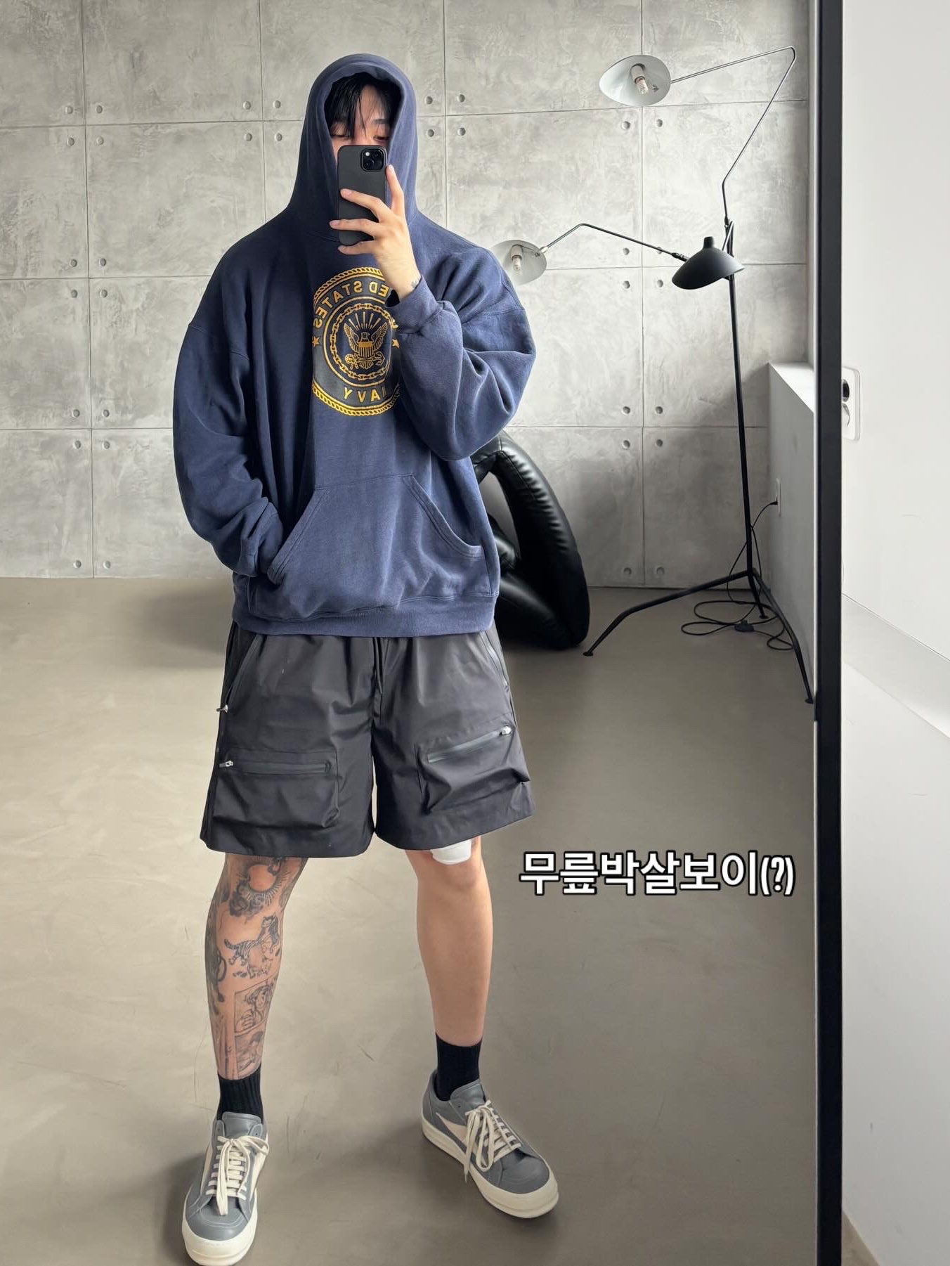 Wapworks Hydro Signal Trace Shorts black, Wapworks Hydro Signal Trace Shorts Grey 착용 스타일 - 1