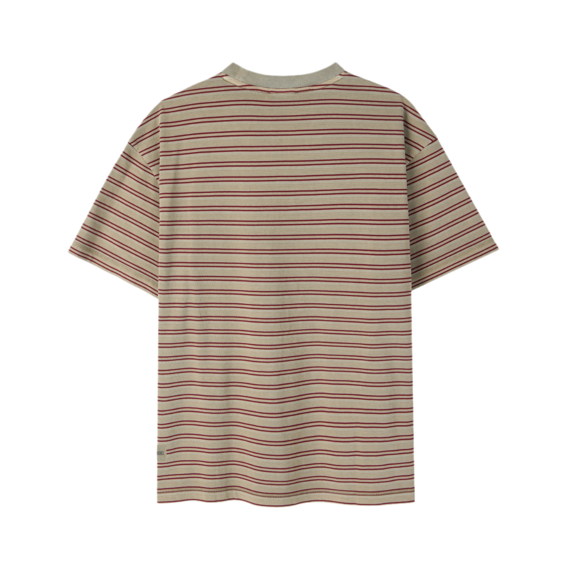 브롬톤 런던 피그먼트 스트라이프 반팔 티셔츠 버건디(BROMPTON LONDON Pigment Stripe Half Sleeve T-Shirt Burgundy) - 2