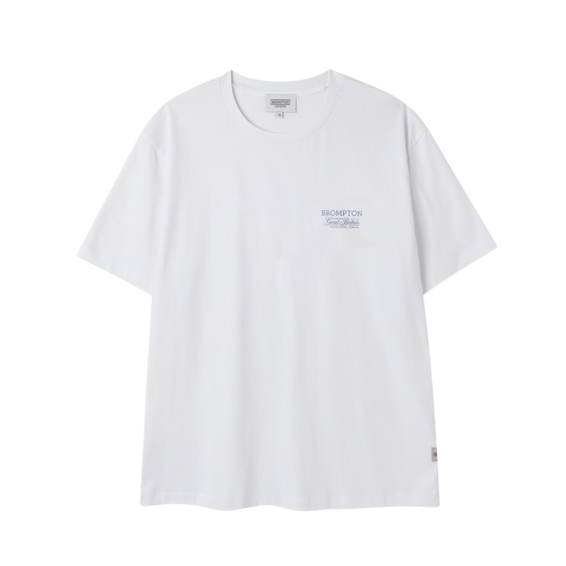 P262UTS151010 BROMPTON LONDON Brompton Lettering Half Sleeve T-Shirt White