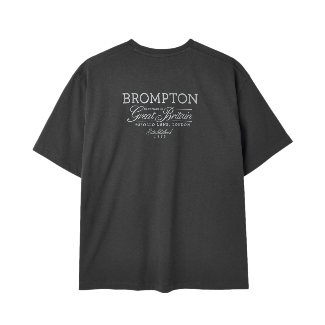 브롬톤 런던 브롬톤 레터링 반팔 티셔츠 차콜 그레이(BROMPTON LONDON Brompton Lettering Half Sleeve T-Shirt C Grey) - 2