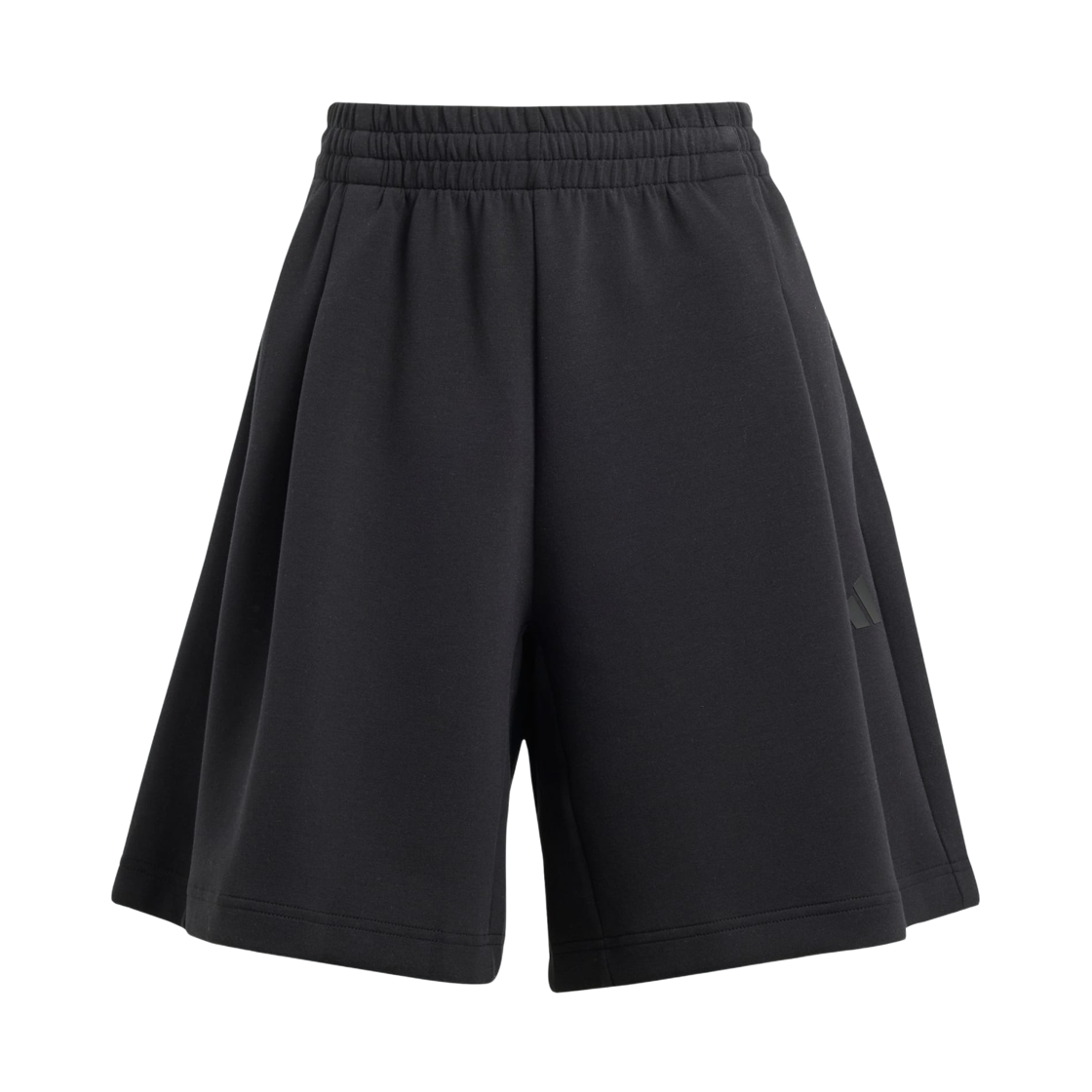 KE8838 (W) Adidas Sportswear Soft Lux Pleated Shorts Black - KR Sizing