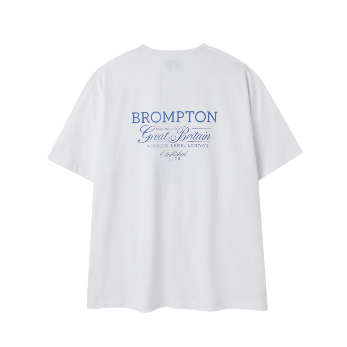 브롬톤 런던 브롬톤 레터링 반팔 티셔츠 화이트(BROMPTON LONDON Brompton Lettering Half Sleeve T-Shirt White) - 2