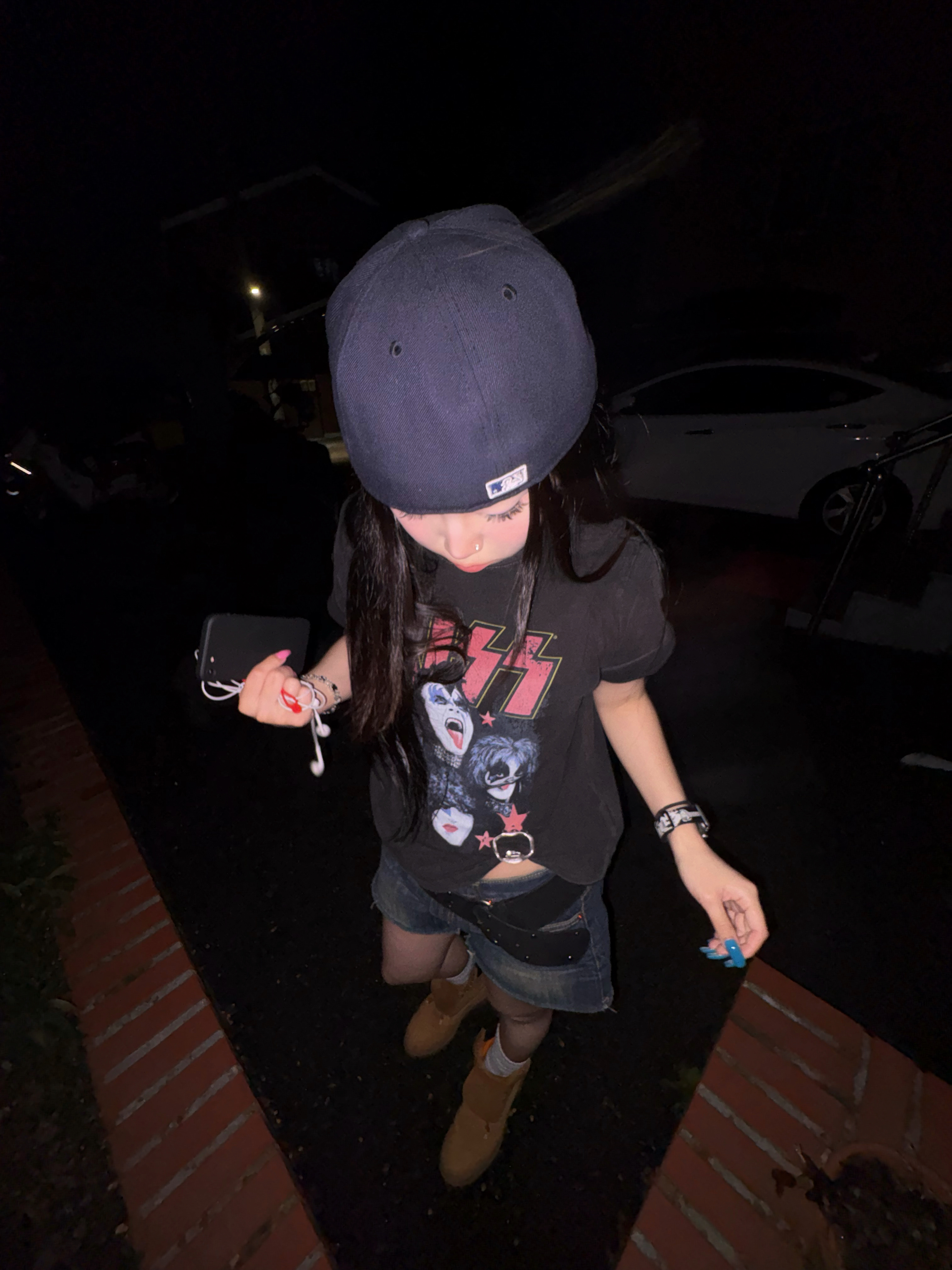 New Era 59Fifty MLB Authentic New York Yankees Game Navy, Hysteric Glamour Guitar Girl Apple Watch Band Black 착용 스타일