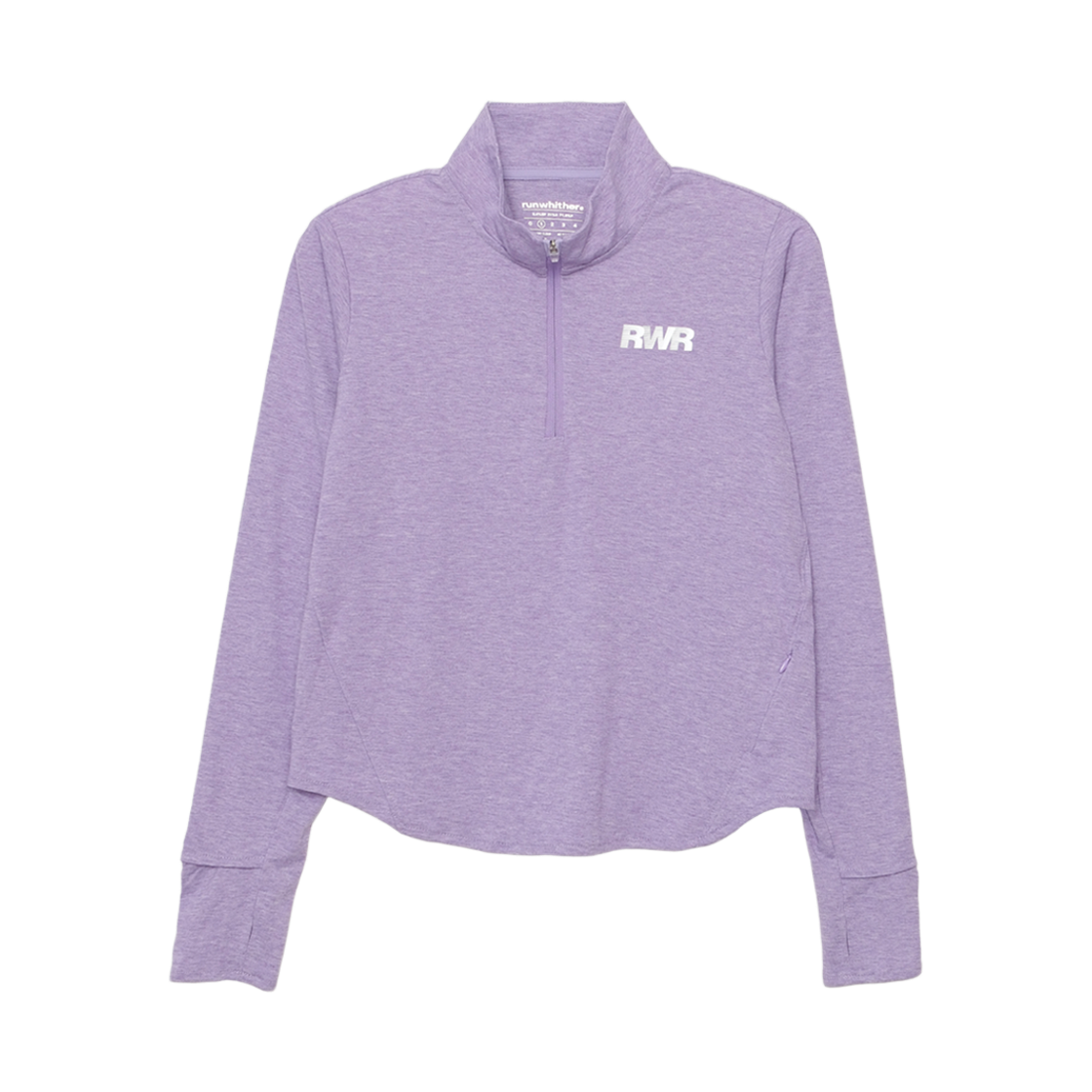 [KREAM 단독] 런위더 우먼스 스위프트 하프 집업 롱 슬리브 퍼플([KREAM 단독] runwhither Womens Swift Half Zip-Up Long Sleeve Purple) - 1