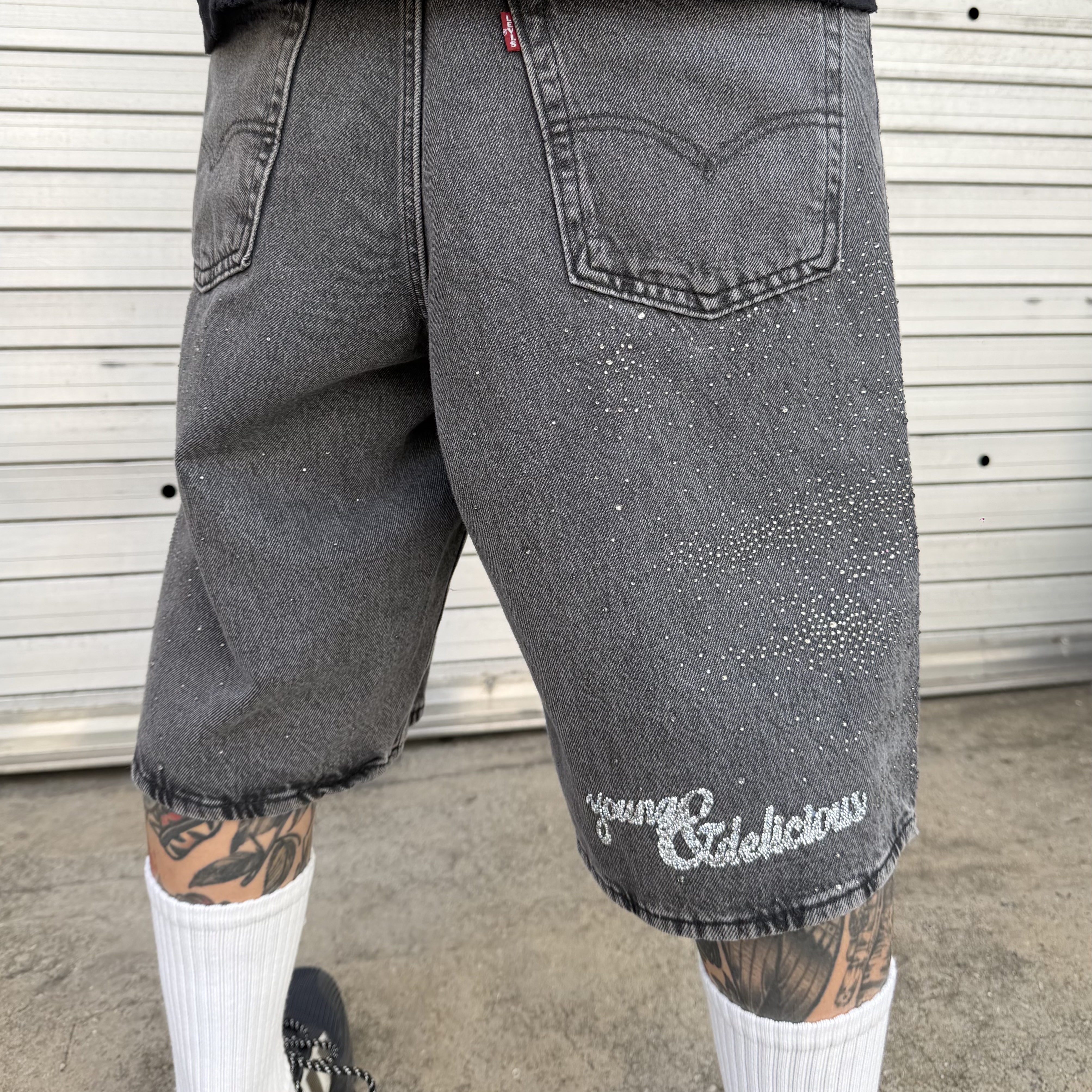 NOFAKESHIT Bustdown 478 Shorts 32, NOFAKESHIT Idol 착용 스타일 - 6