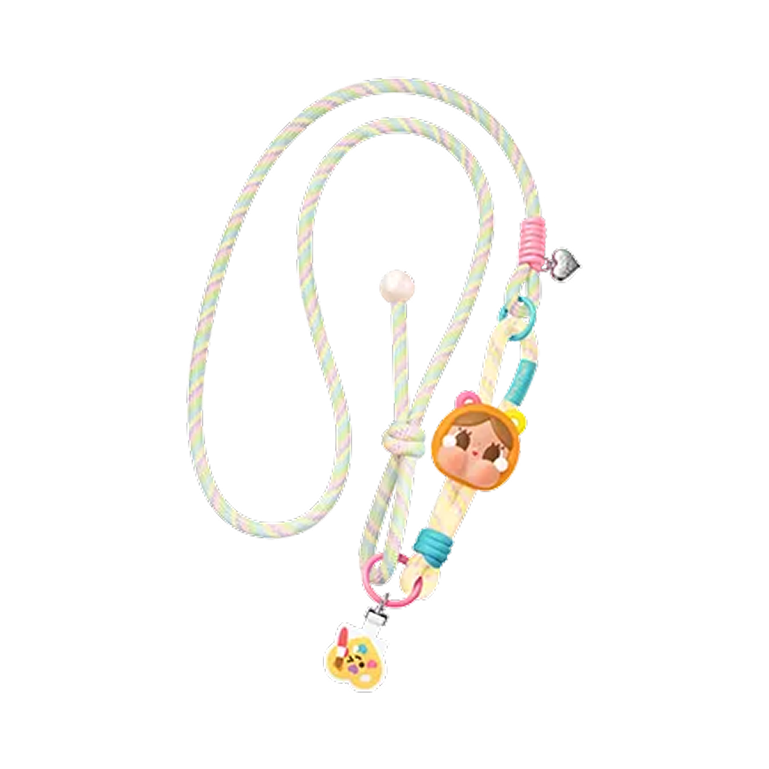 - Pop Mart Crybaby x Care Bears Series Long Lanyard Work of Heart Bear (Opened Case)