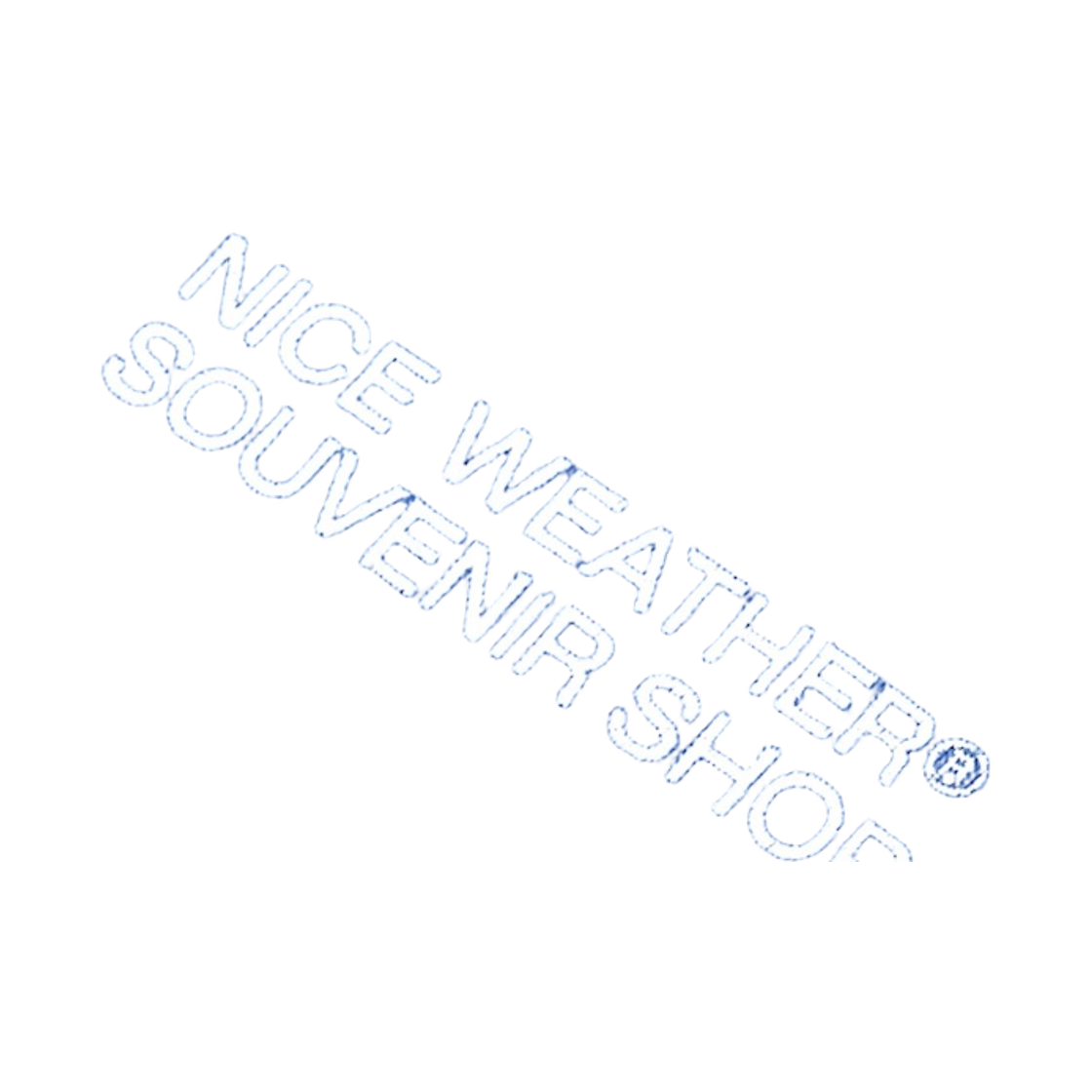나이스웨더 어패럴 위 아 굿 캠페인 티셔츠 블루(Nice Weather Apparel We are good Campaign T-Shirt Blue) - 4